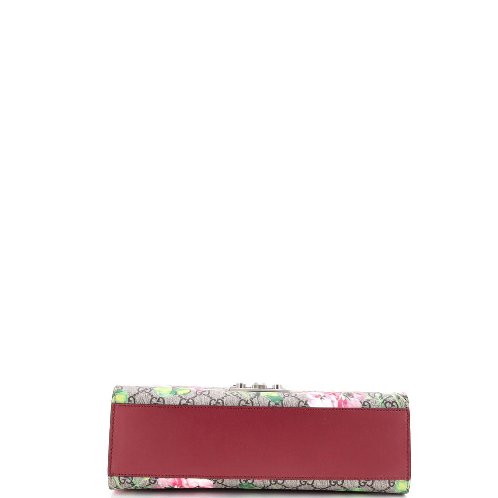 Padlock Shoulder Bag Blooms Print GG Coated Canvas Medium