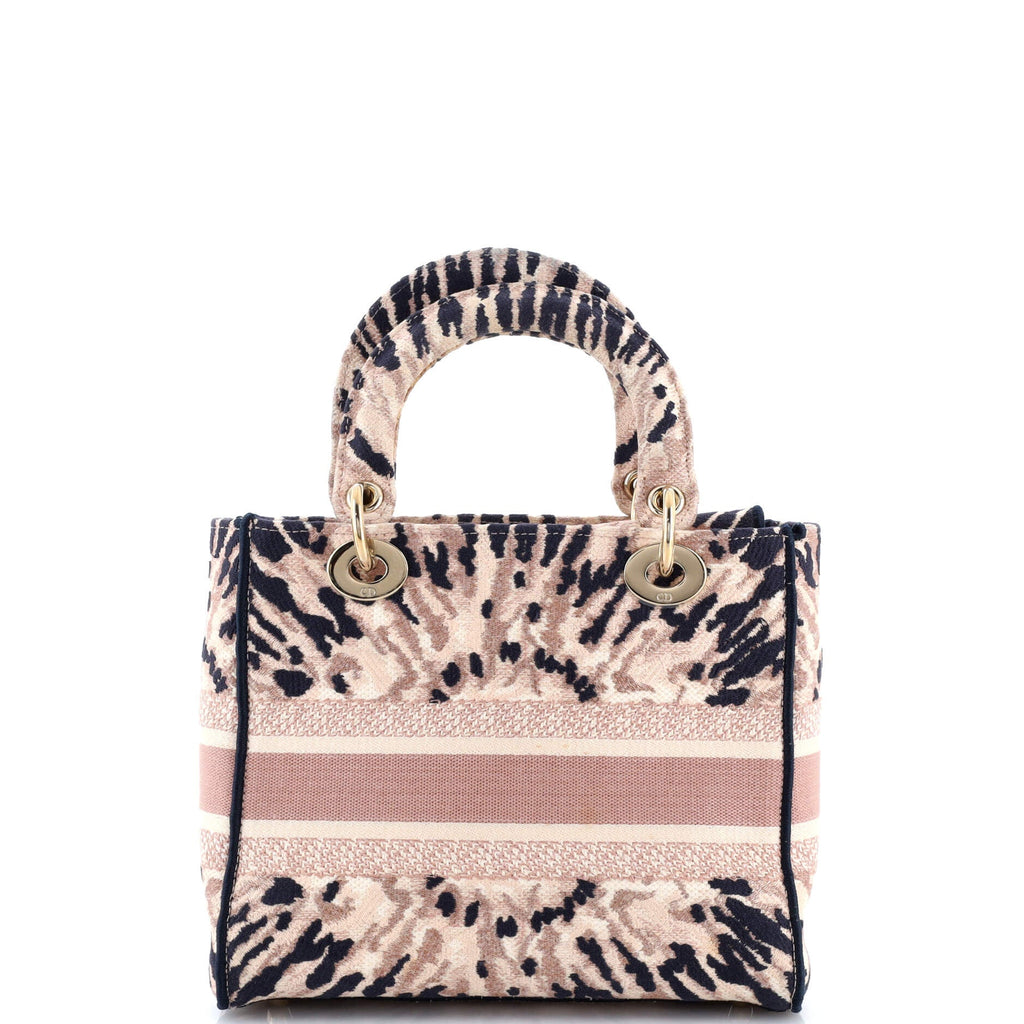 Lady D-Lite Bag Embroidered Canvas Medium