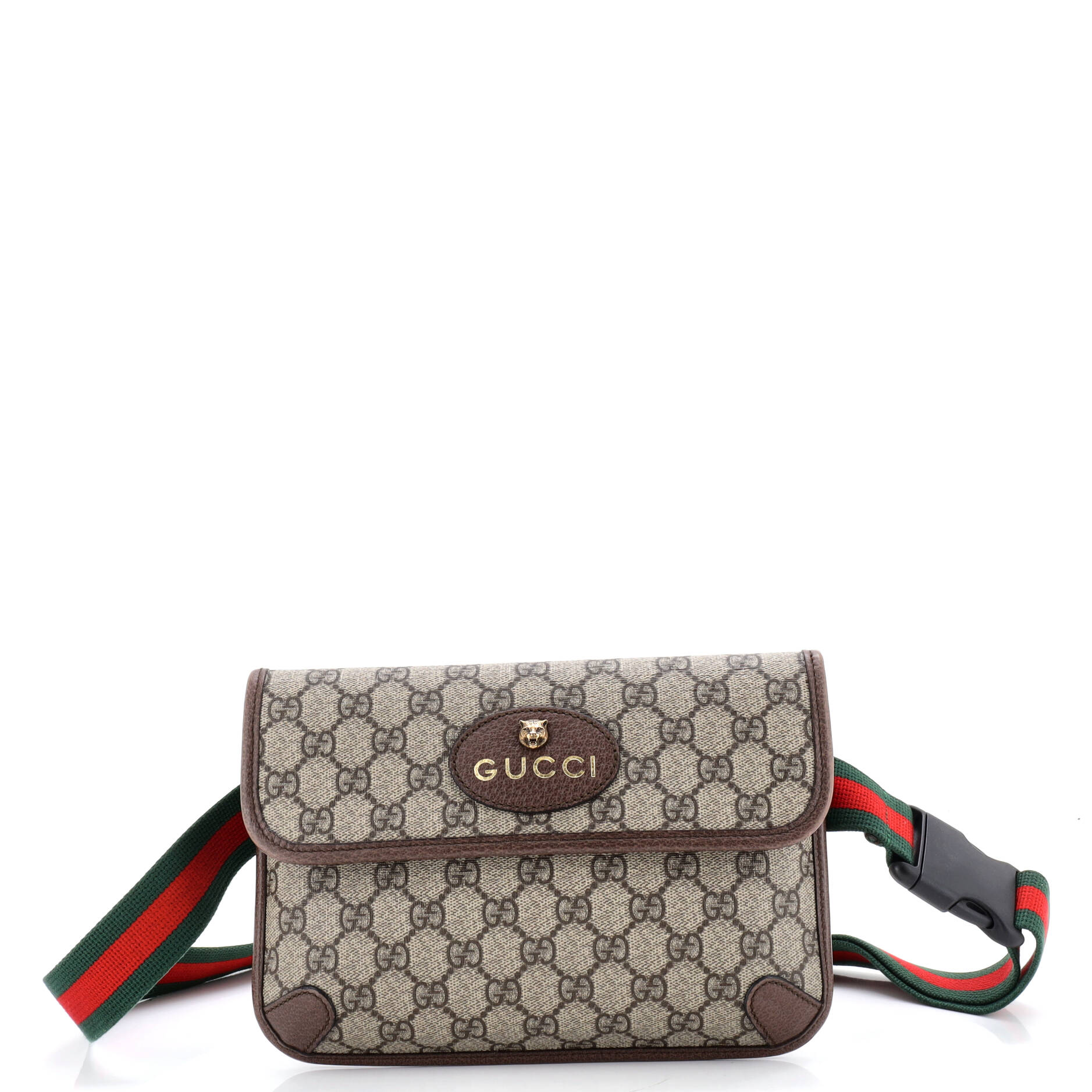Neo Vintage Flap Belt Bag GG Coated Canvas