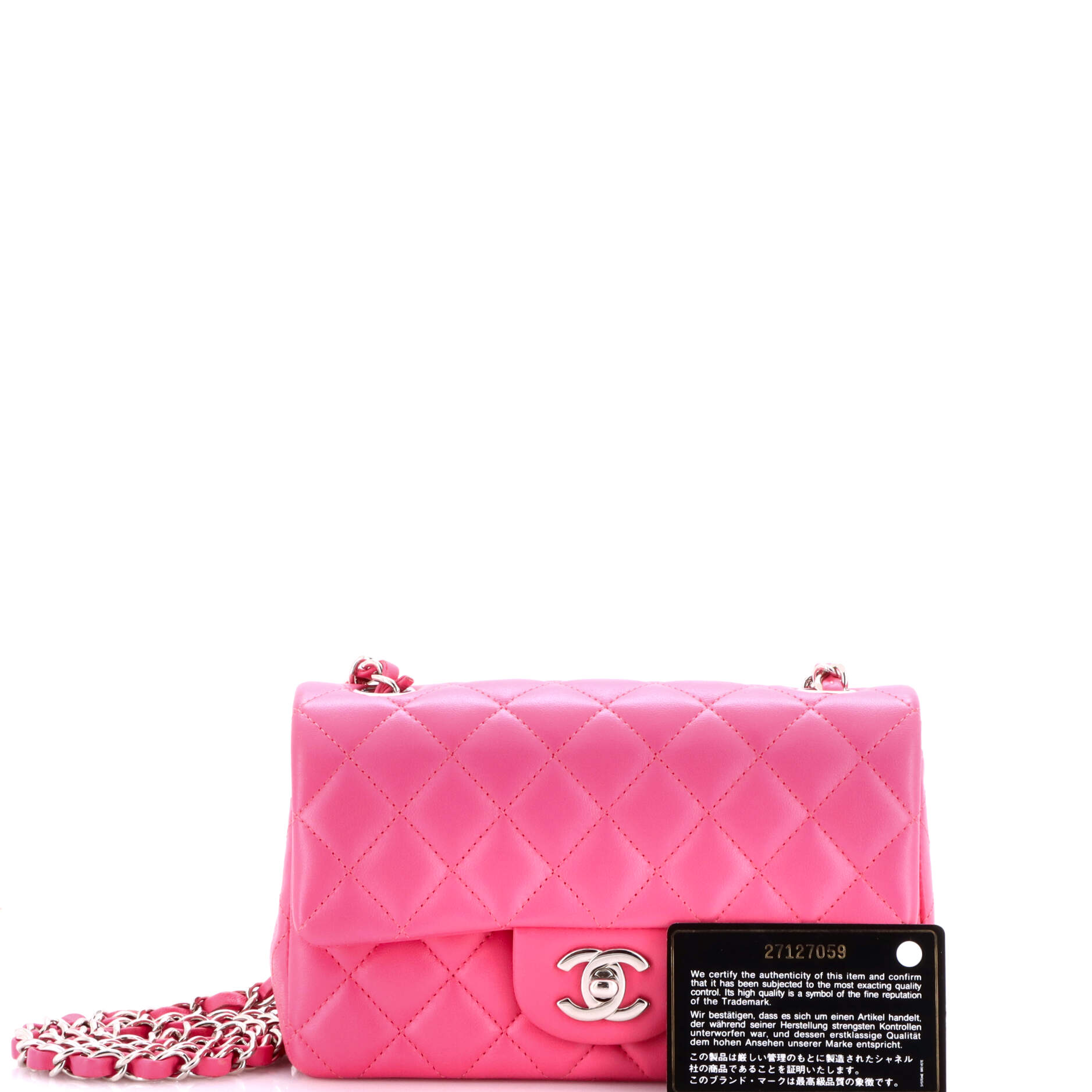 Classic Single Flap Bag Quilted Lambskin Mini