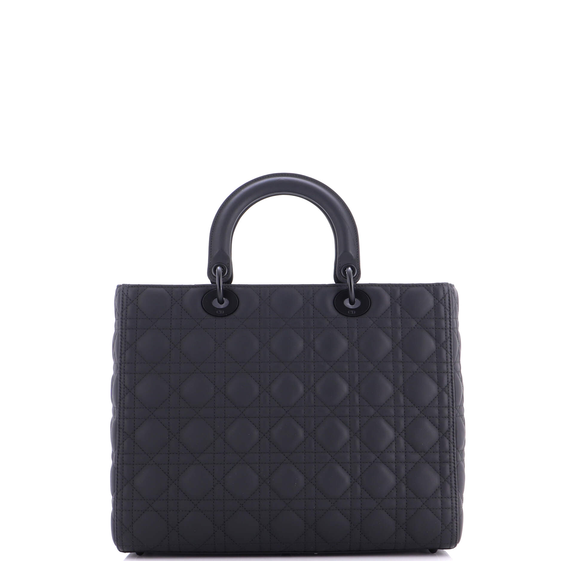 Ultra Matte Lady Dior Bag Cannage Quilt Calfskin Large