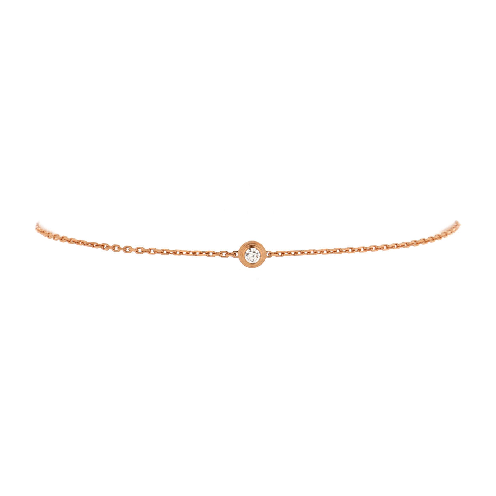 D'Amour Bracelet 18K Rose Gold and Diamond XS