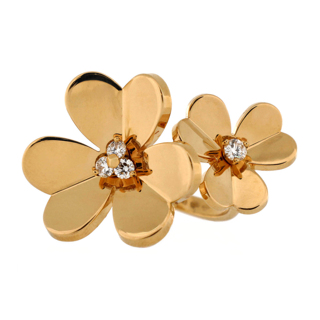 Frivole Between the Finger Ring 18K Yellow Gold with Diamonds