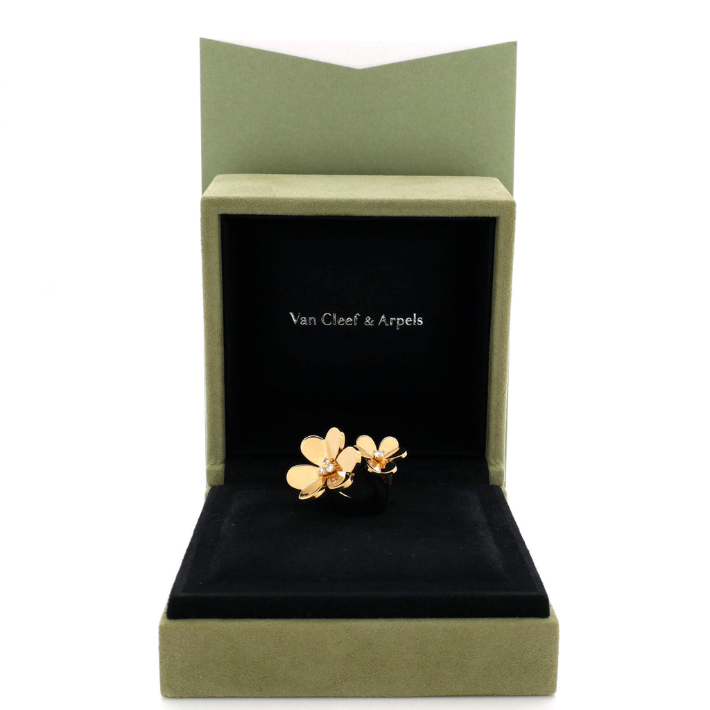 Frivole Between the Finger Ring 18K Yellow Gold with Diamonds