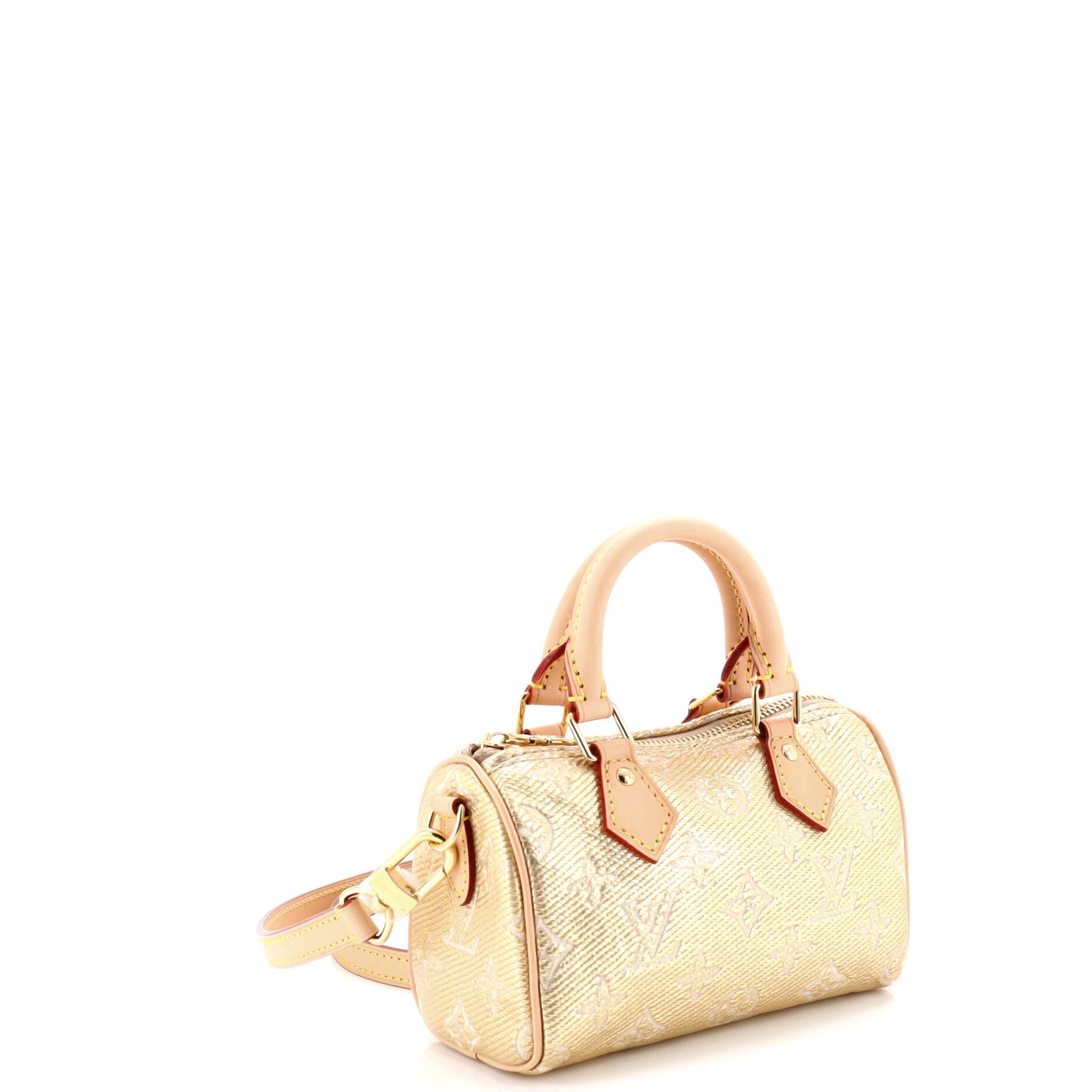 Speedy Bandouliere Bag Monoglam Jacquard Canvas Nano