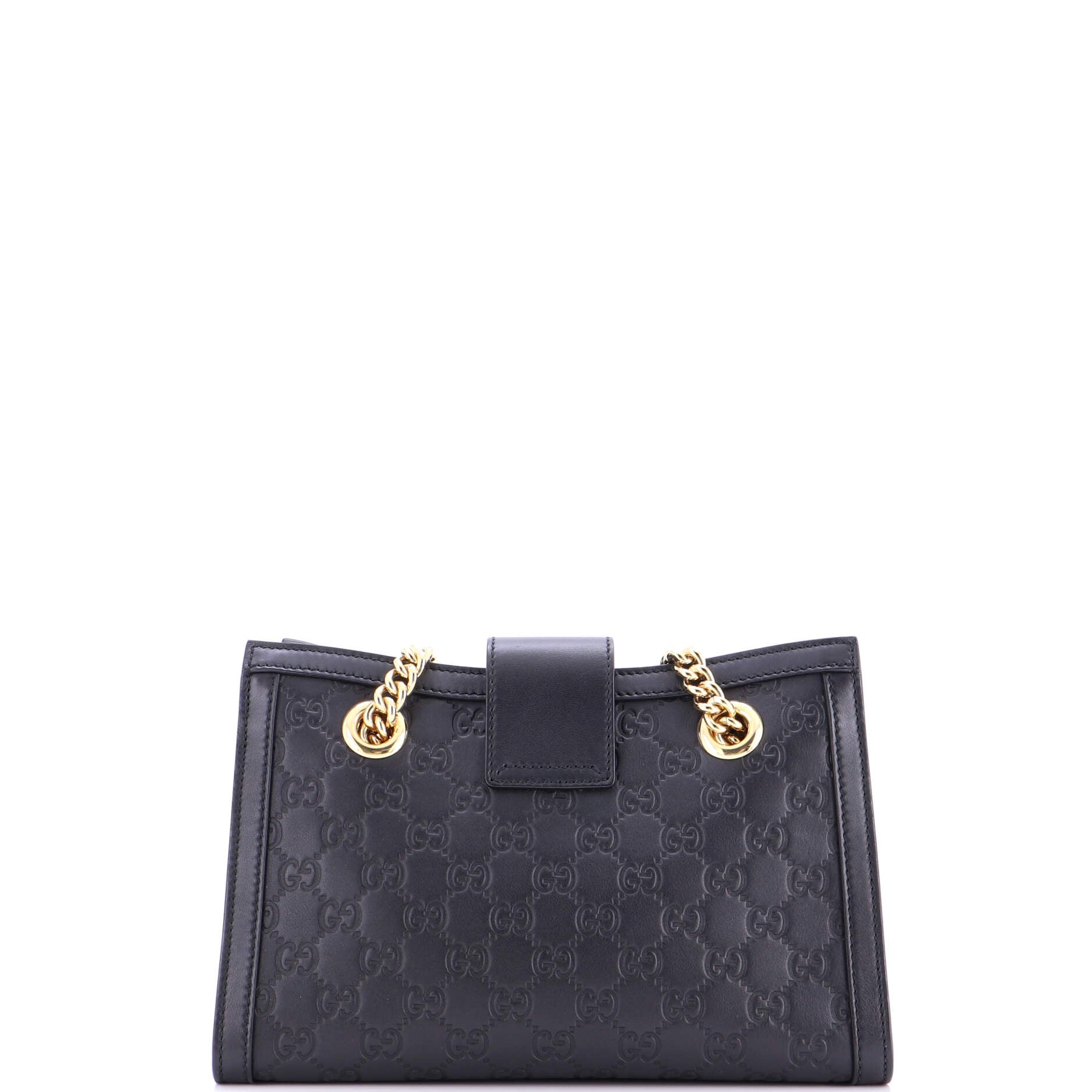Padlock Chain Tote Guccissima Leather Small