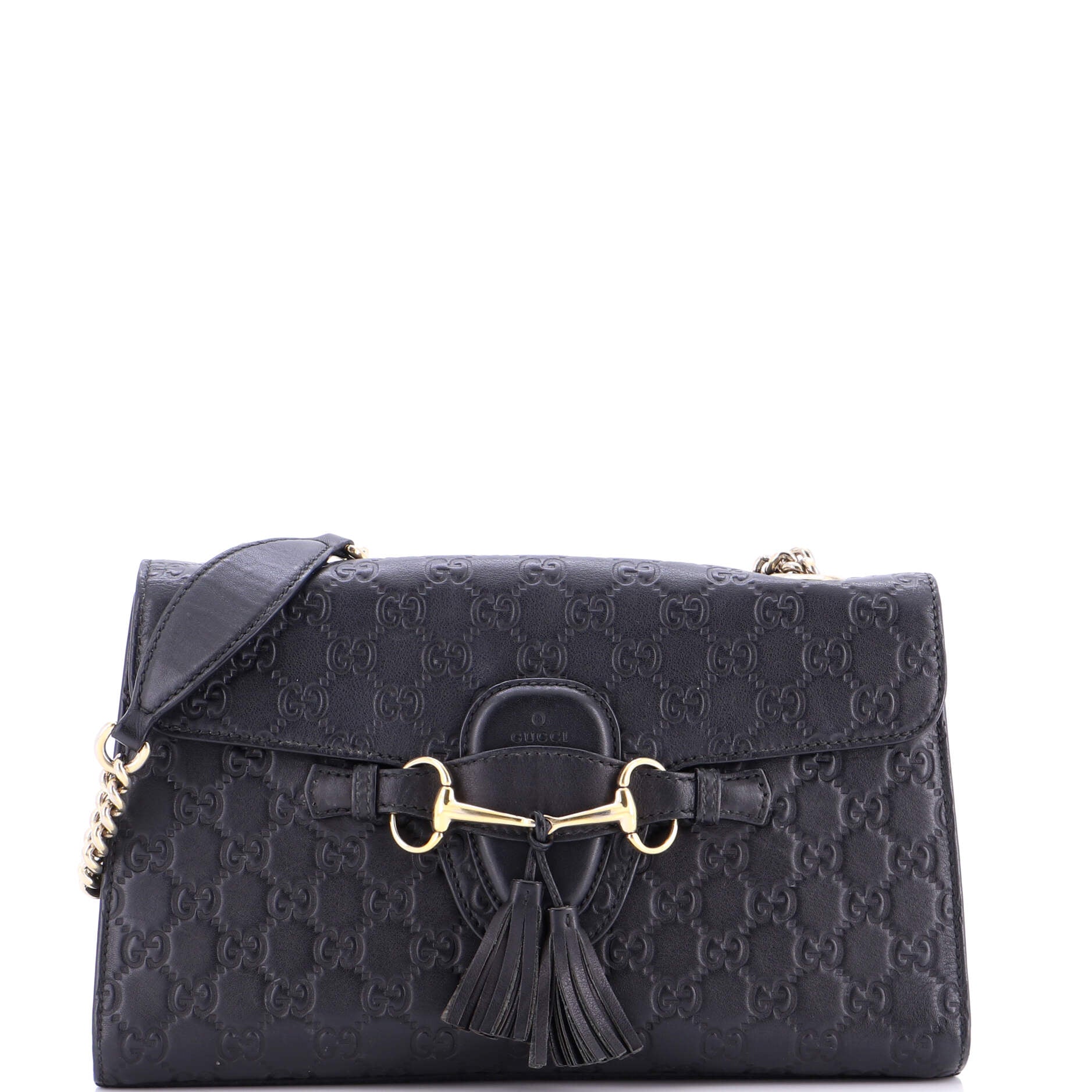 Emily Chain Flap Bag Guccissima Leather Medium