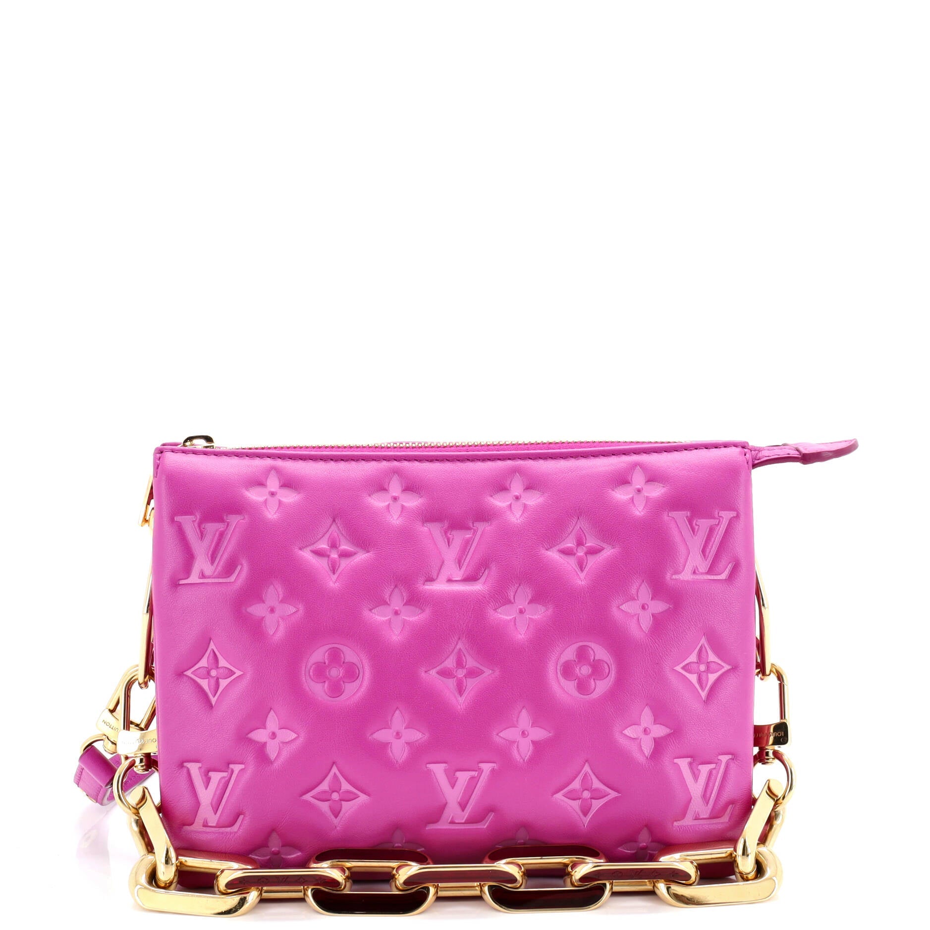 Coussin Bag Monogram Embossed Lambskin PM