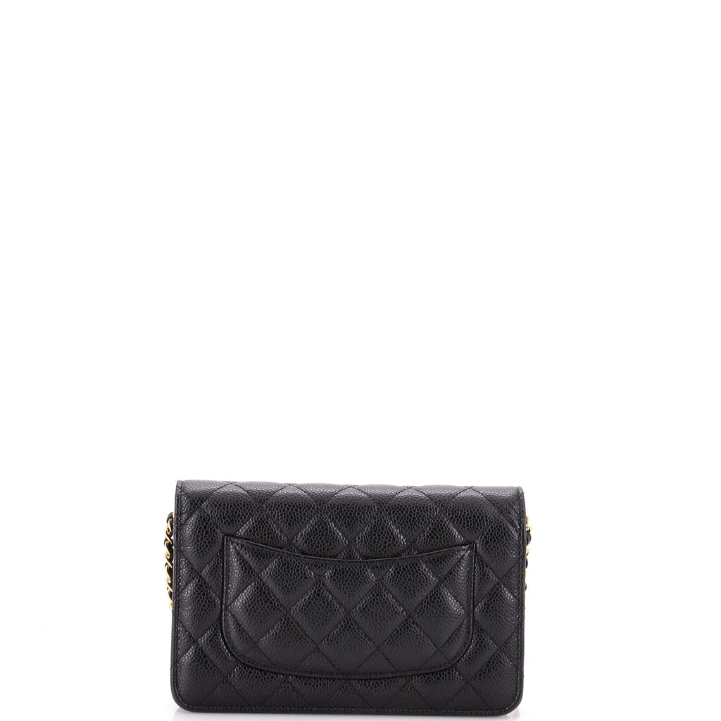 Wallet on Chain Quilted Caviar