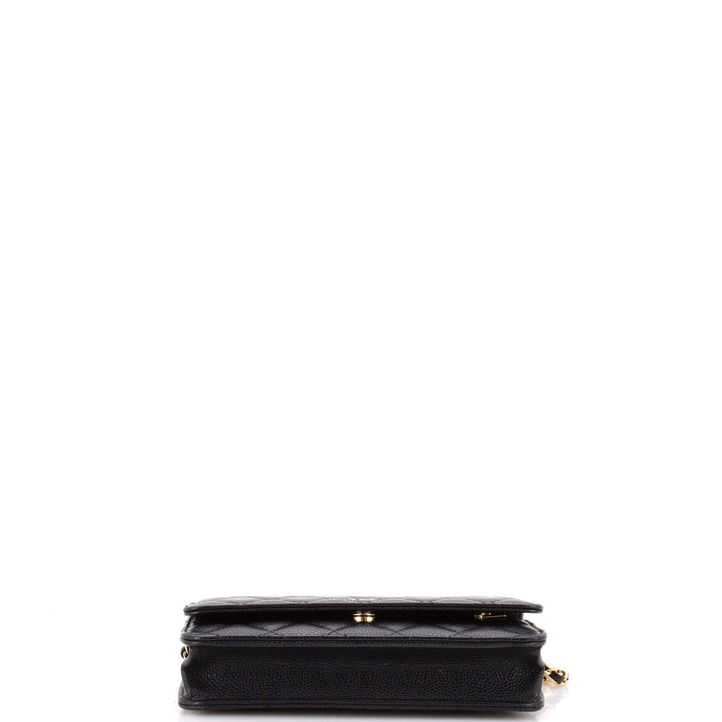 Wallet on Chain Quilted Caviar