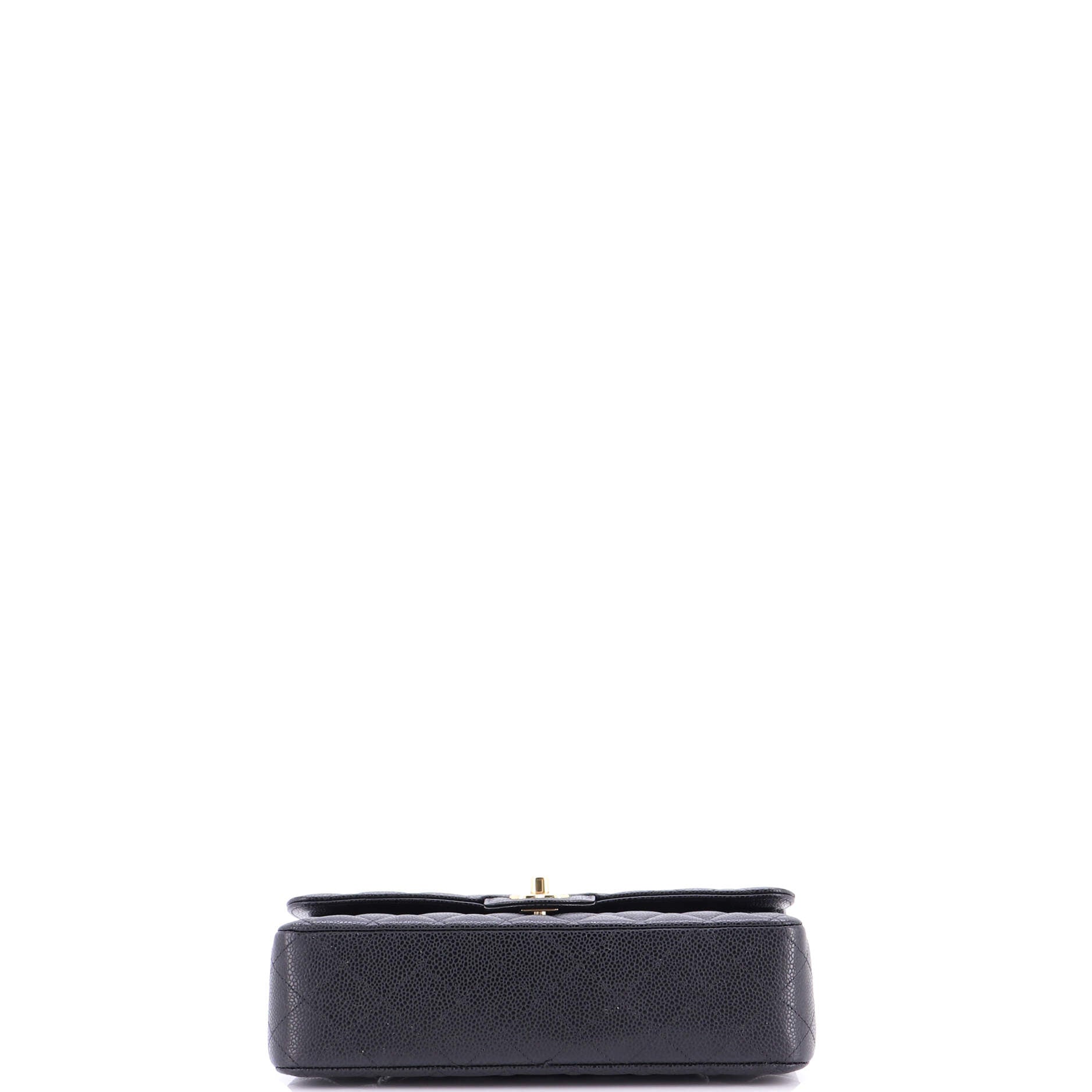 Classic Double Flap Bag Quilted Caviar Medium