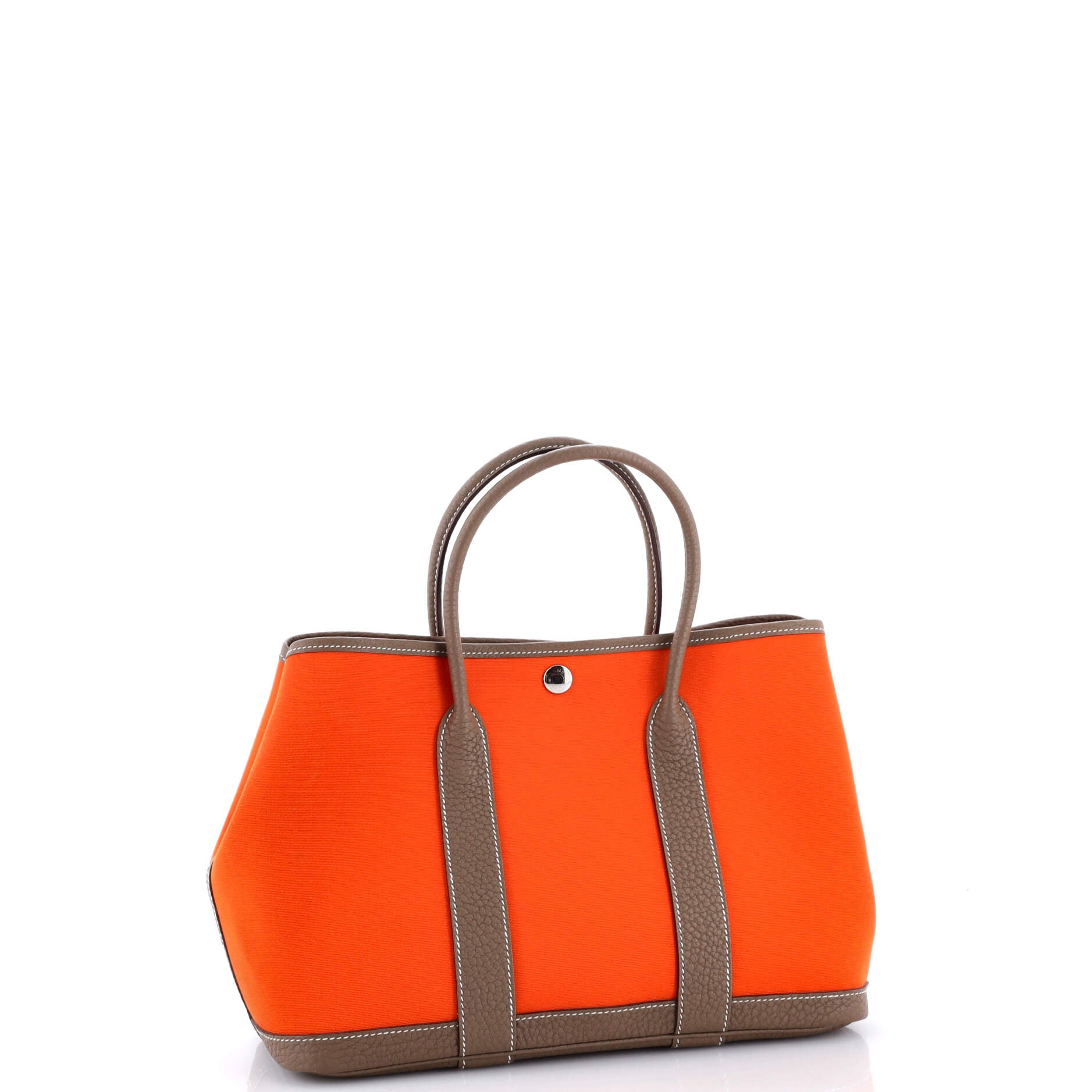 Garden Party Tote Toile and Leather 30