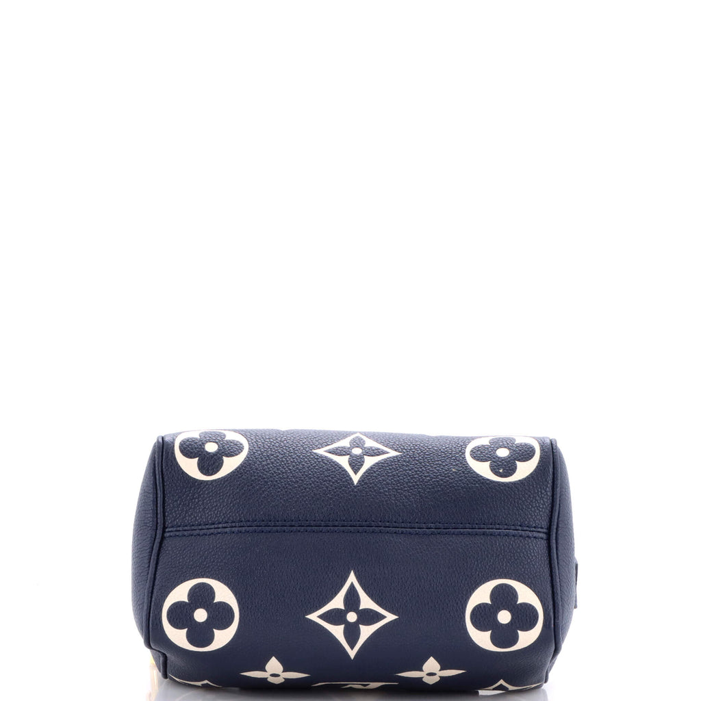 Speedy Bandouliere Bag Bicolor Monogram Empreinte Giant 20