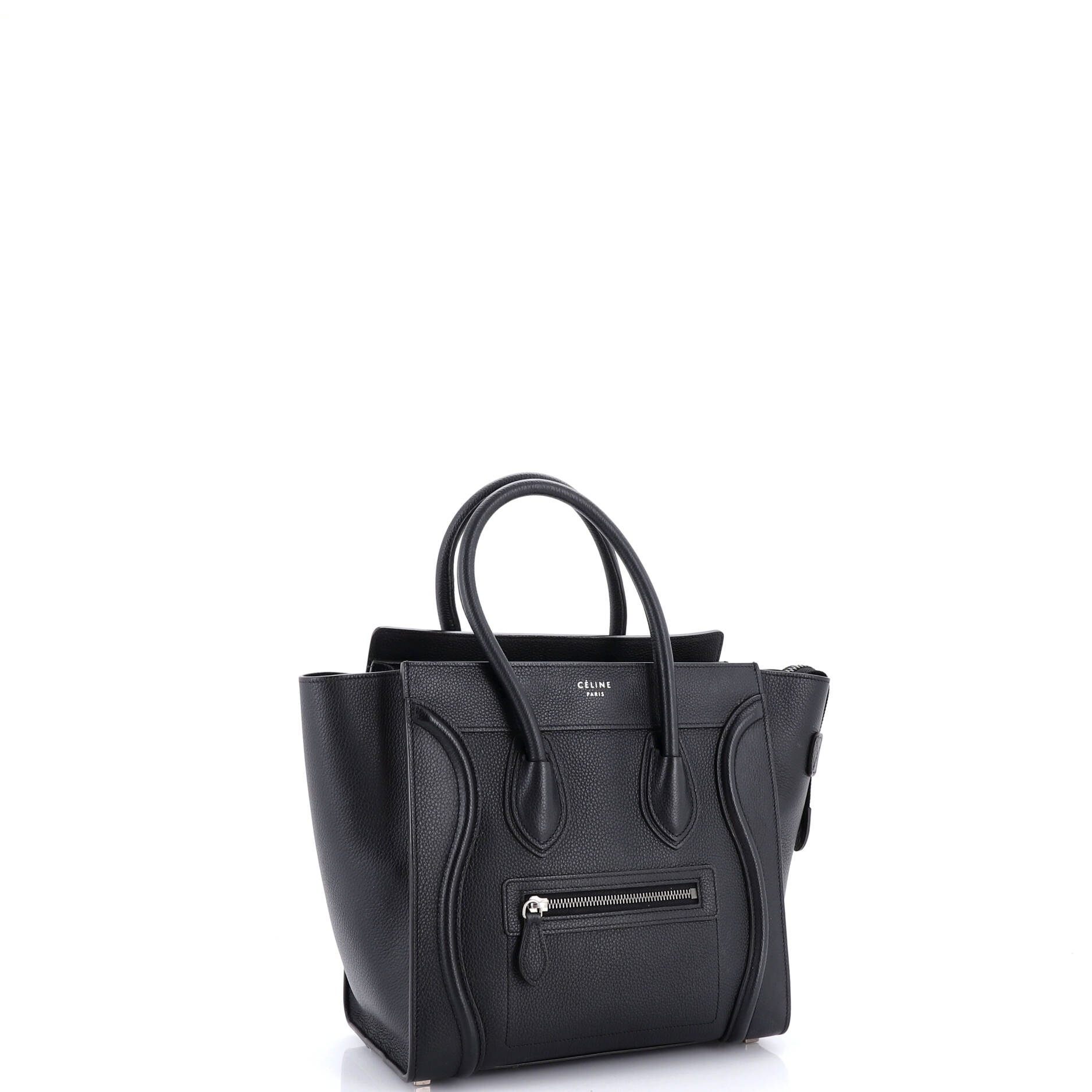 Luggage Bag Grainy Leather Micro