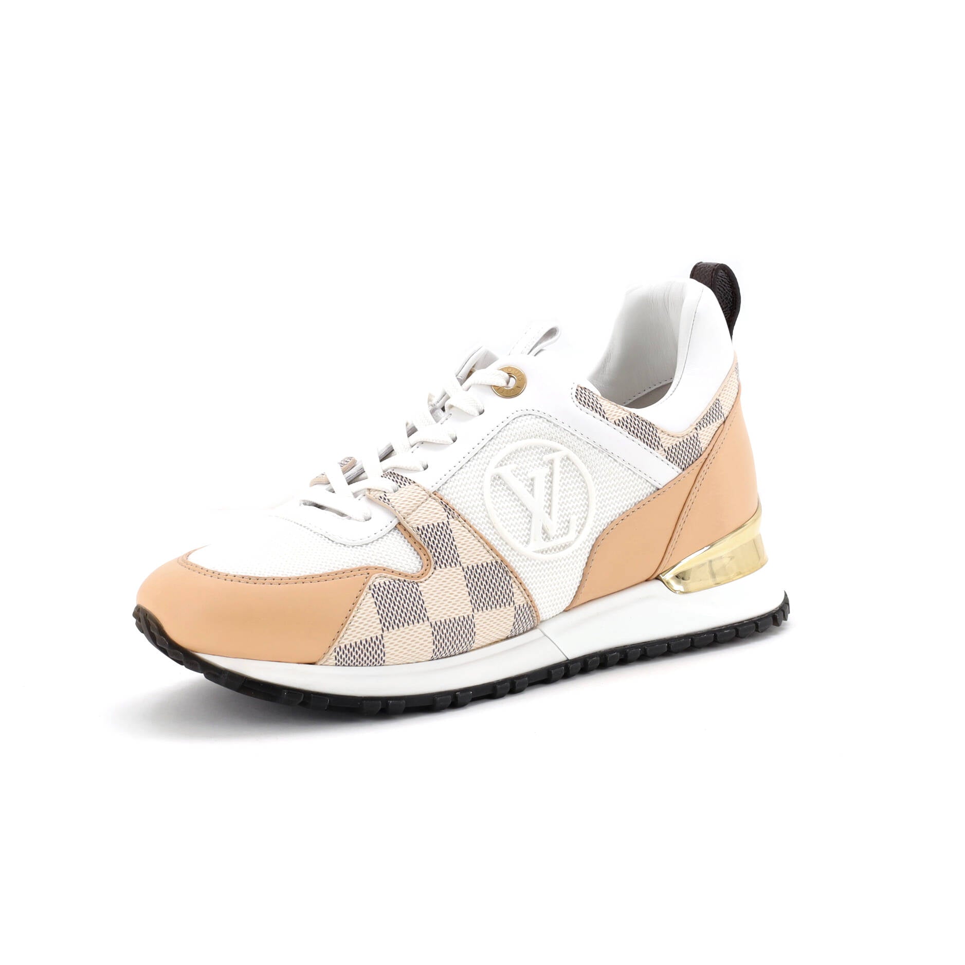 Women's Run Away Sneakers Damier with Mesh and Leather