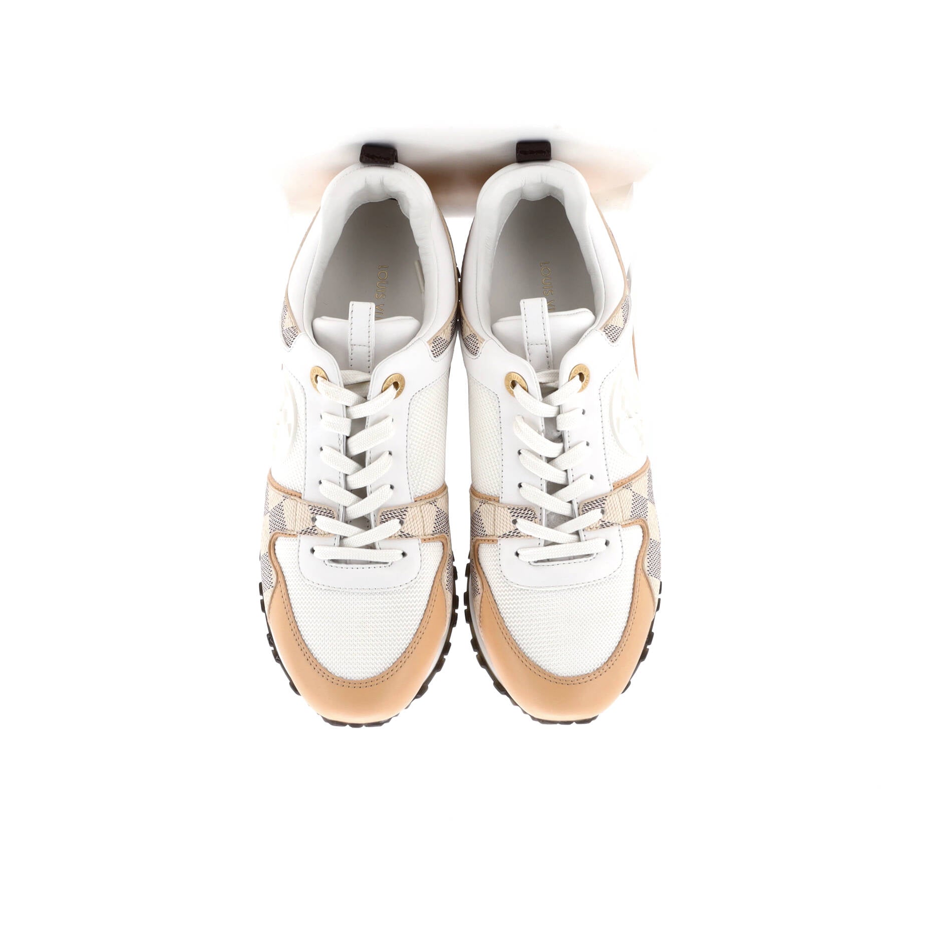 Women's Run Away Sneakers Damier with Mesh and Leather
