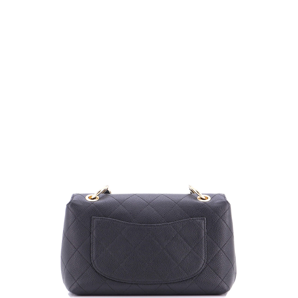 City Walk Flap Bag Quilted Caviar Small