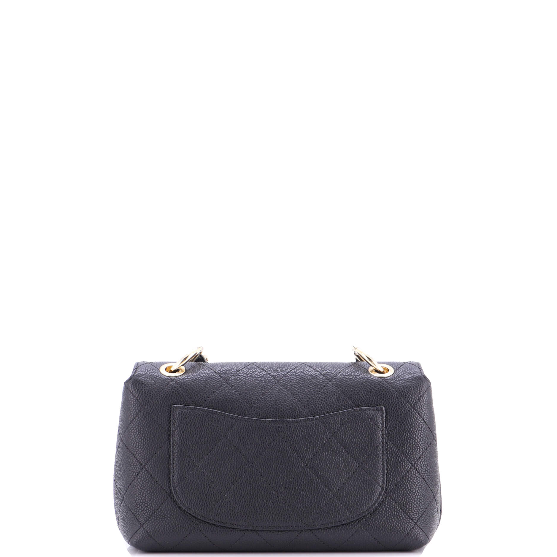 City Walk Flap Bag Quilted Caviar Small