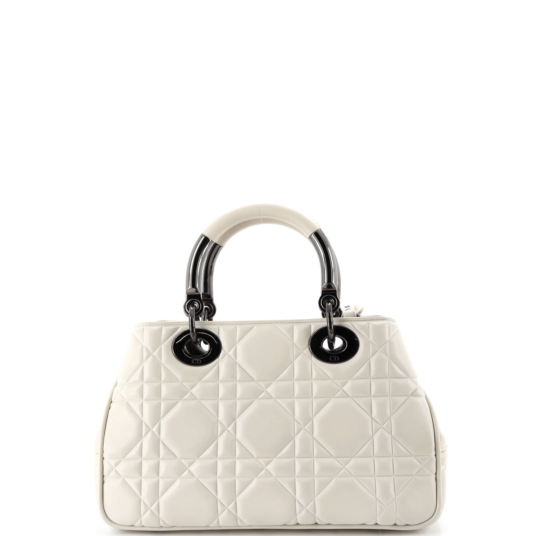 Lady 95.22 Bag Cannage Embossed Leather Medium