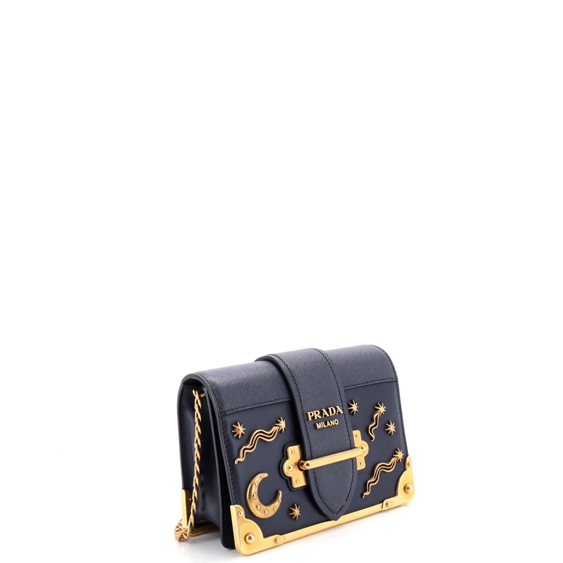 Cahier Crossbody Bag Embellished Leather Small