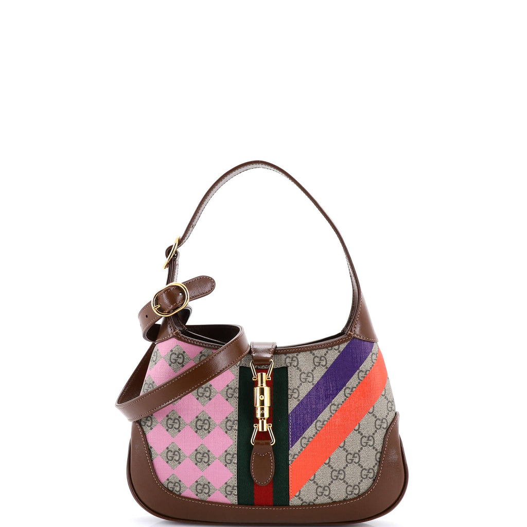 Jackie 1961 Hobo Printed GG Coated Canvas Small