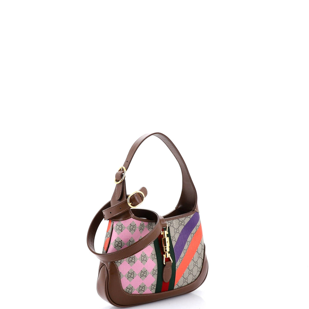 Jackie 1961 Hobo Printed GG Coated Canvas Small