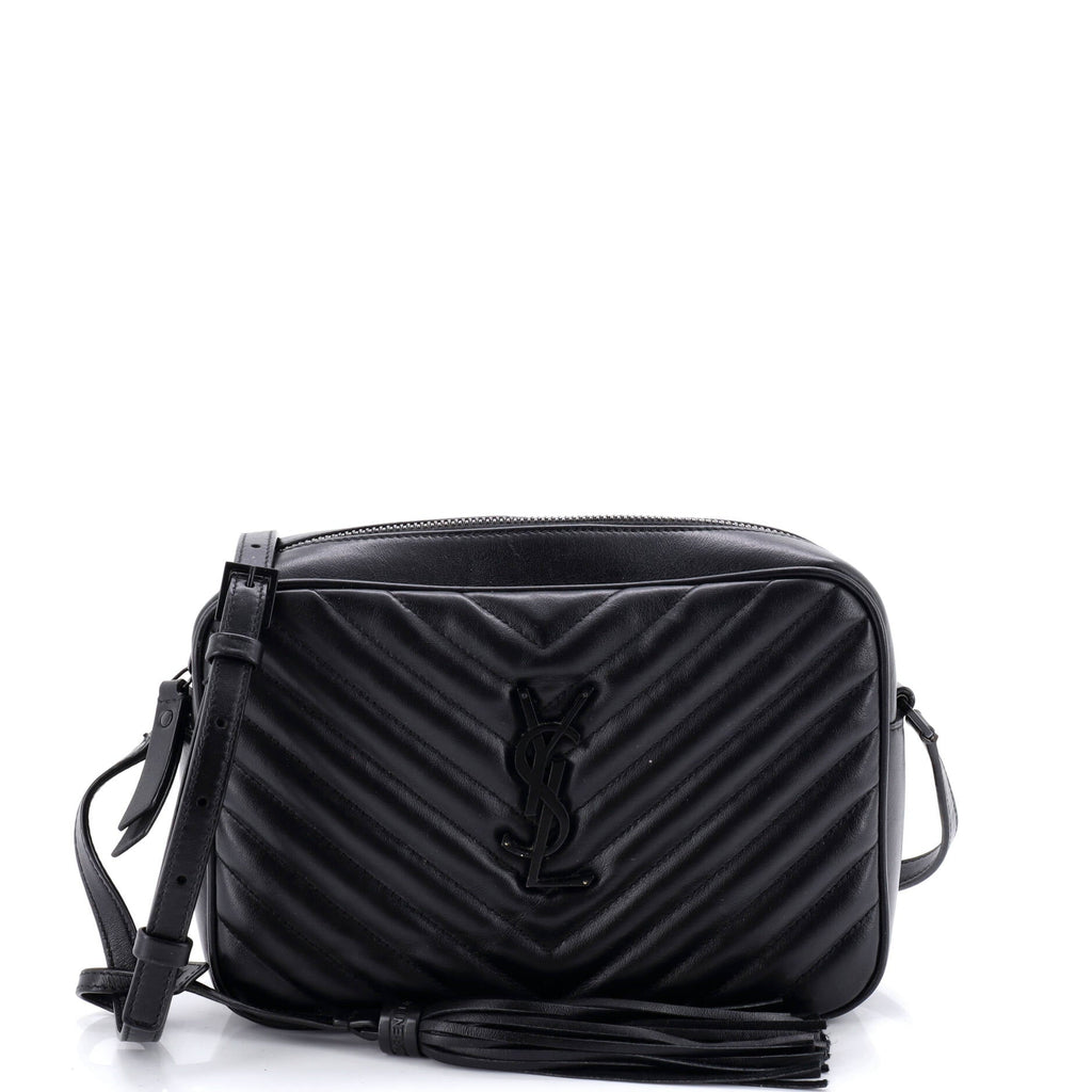 Lou Camera Bag Matelasse Chevron Leather Small