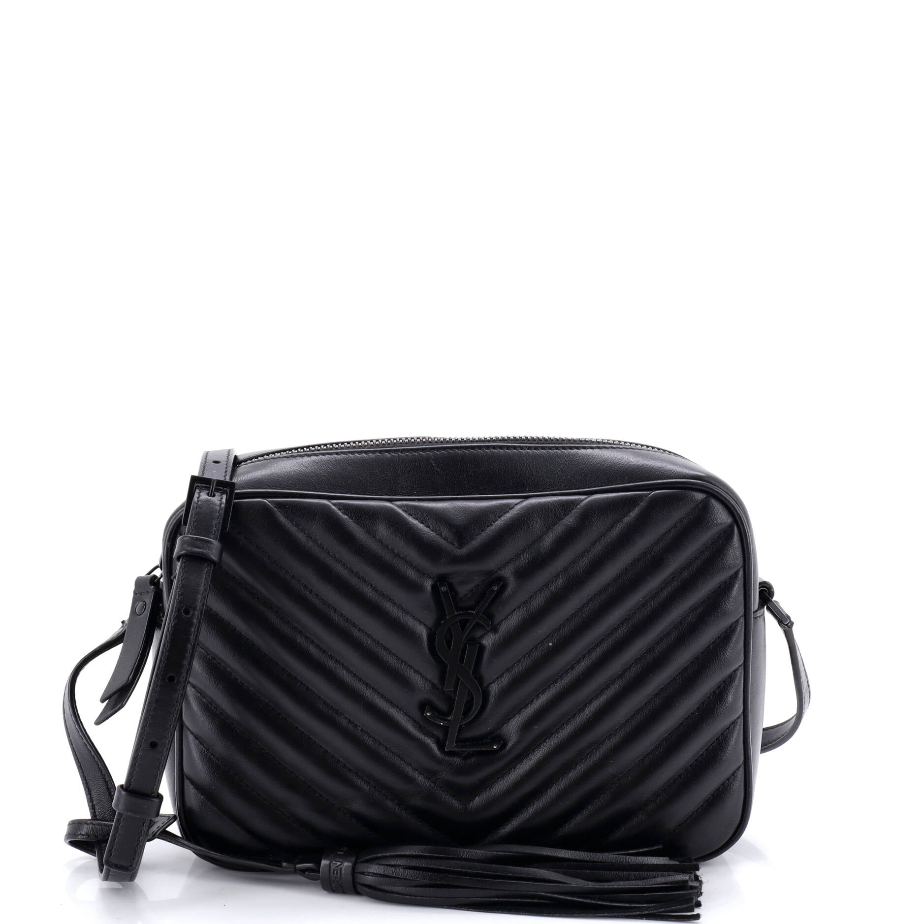 Lou Camera Bag Matelasse Chevron Leather Small