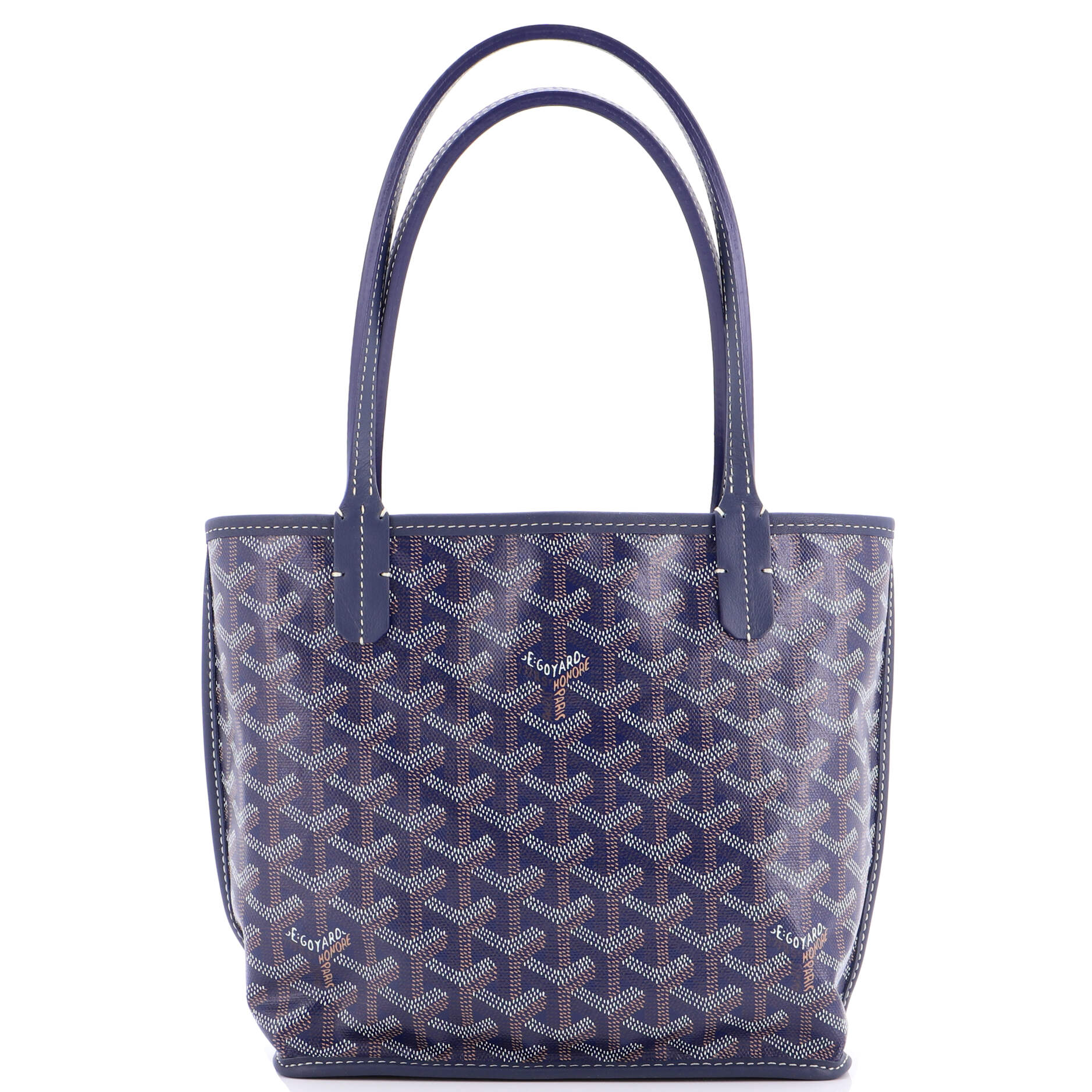 Anjou Reversible Tote Coated Canvas Mini