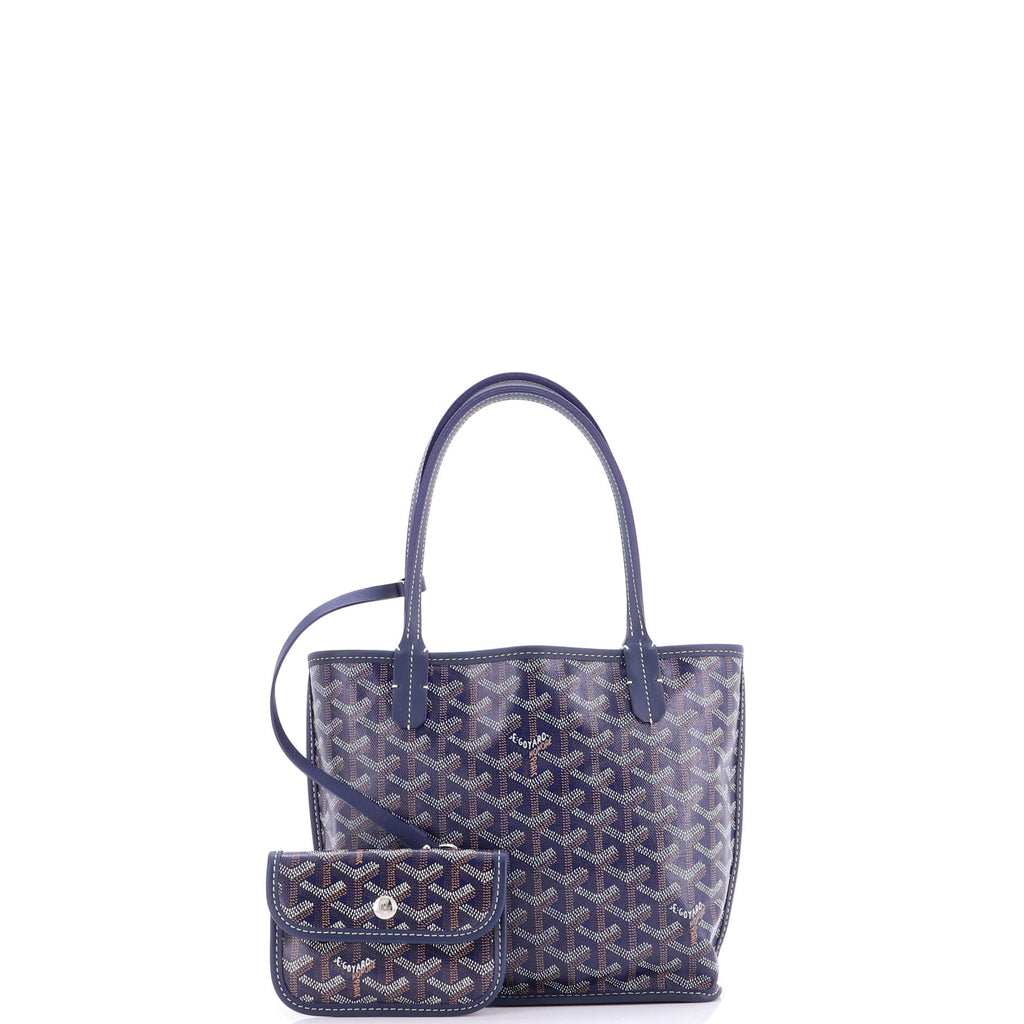 Anjou Reversible Tote Coated Canvas Mini