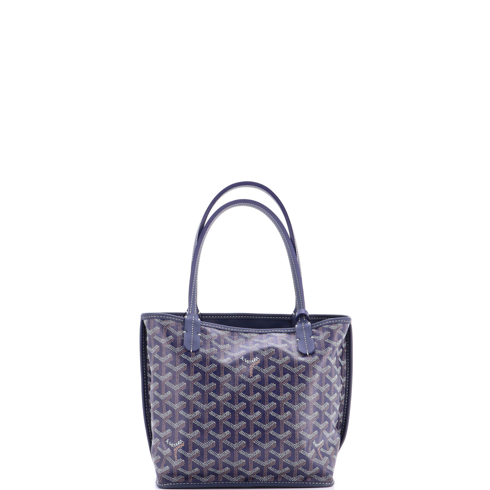 Anjou Reversible Tote Coated Canvas Mini