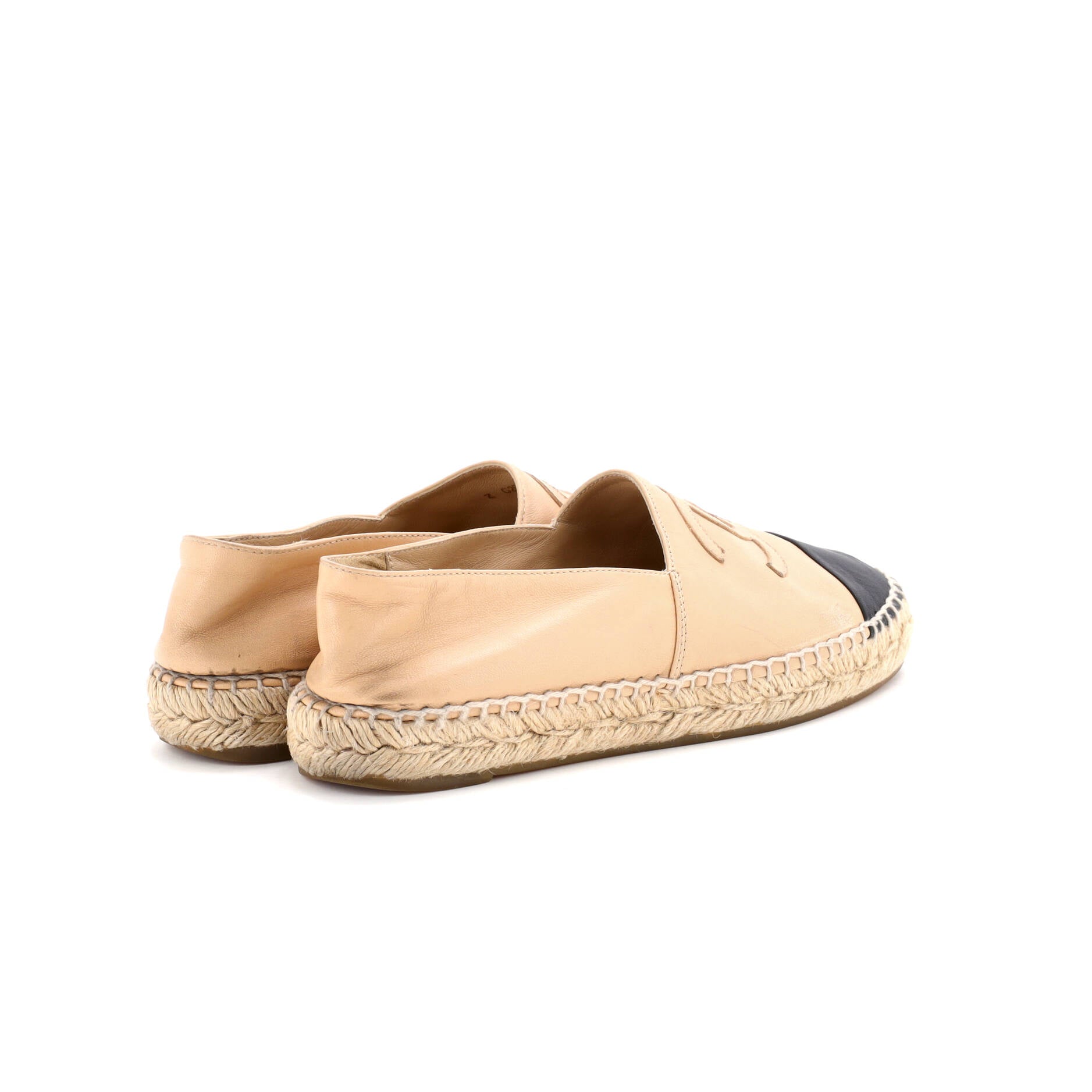 Women's CC Cap Toe Espadrilles Leather