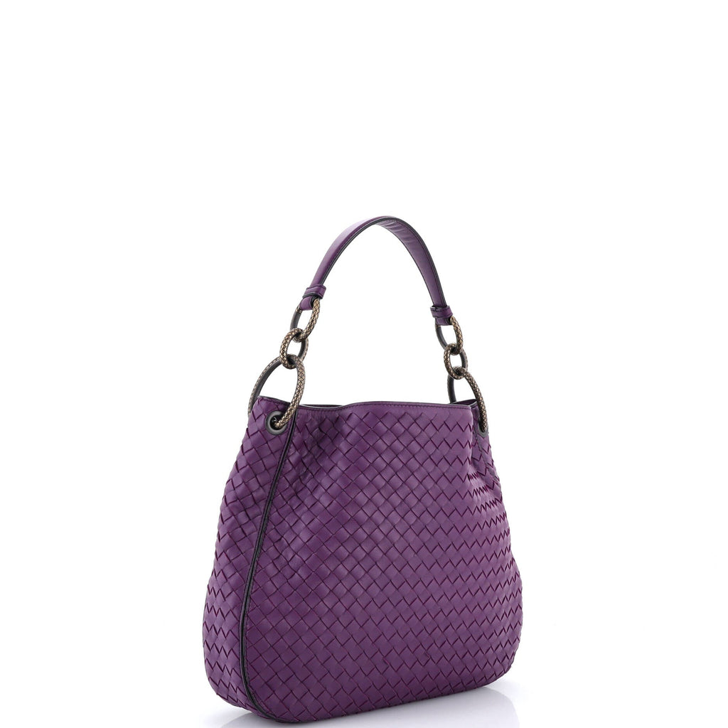 Loop Shoulder Bag Intrecciato Nappa Medium