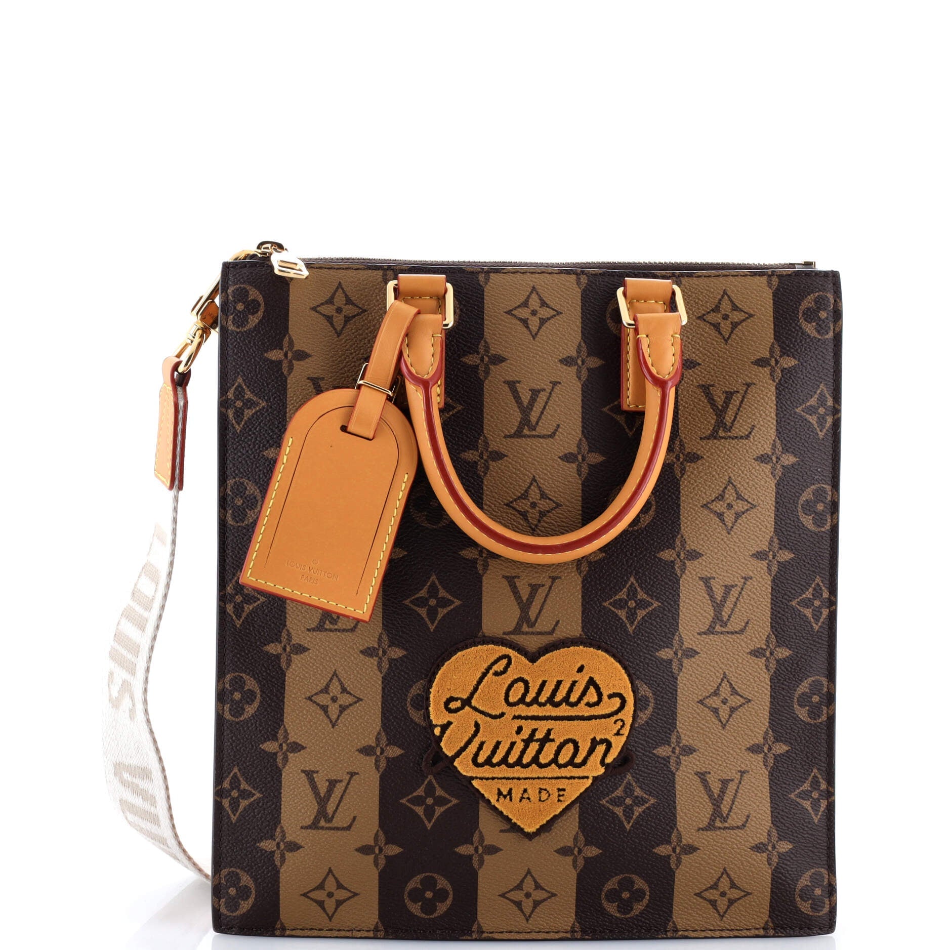 Nigo Sac Plat Cross Limited Edition Stripes Monogram Canvas