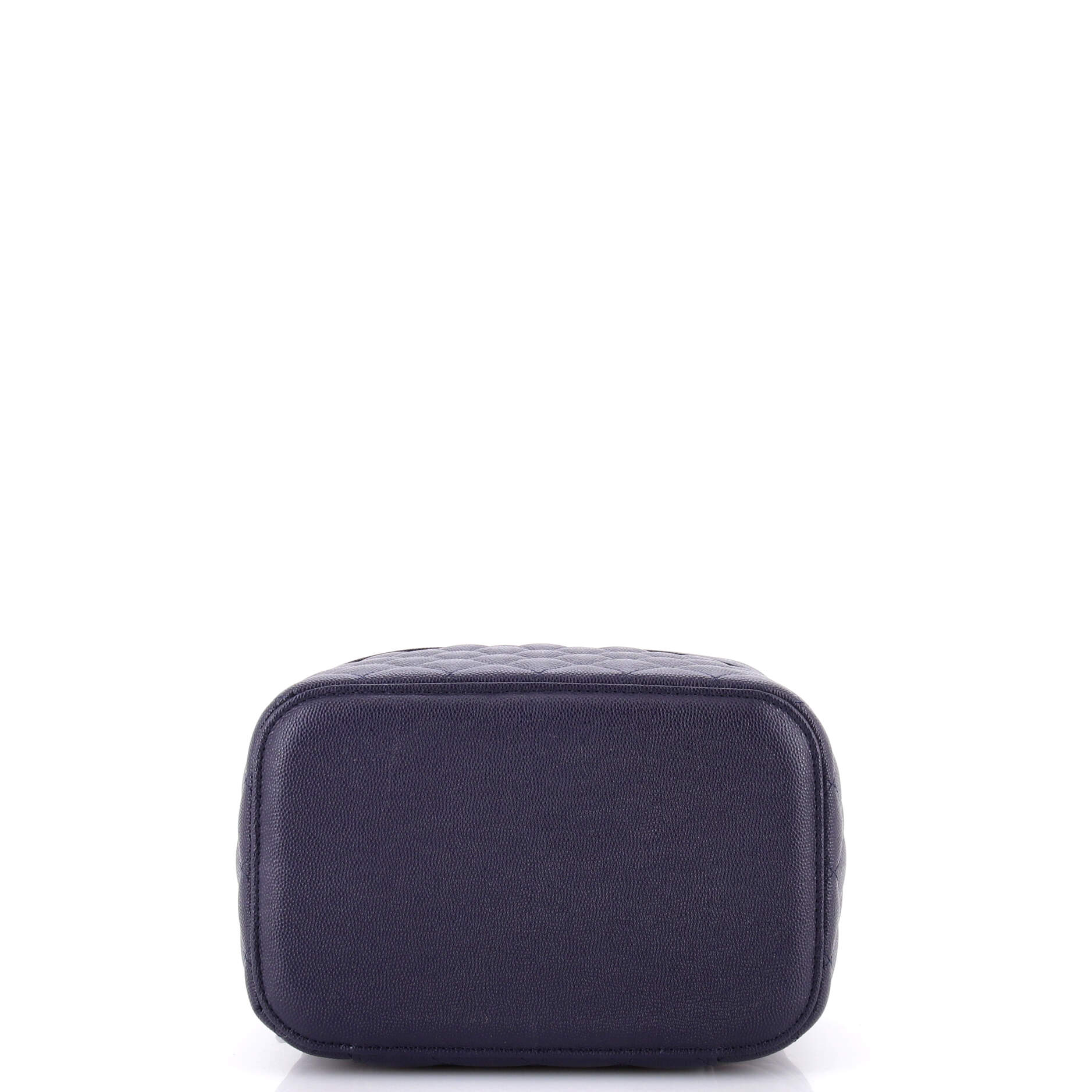 Classic Vanity Case Quilted Caviar Medium