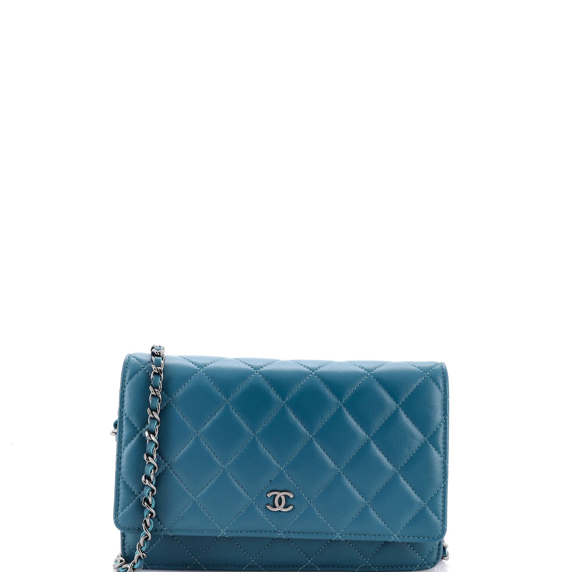 Wallet on Chain Quilted Lambskin