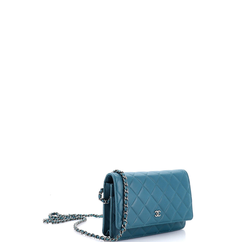 Wallet on Chain Quilted Lambskin
