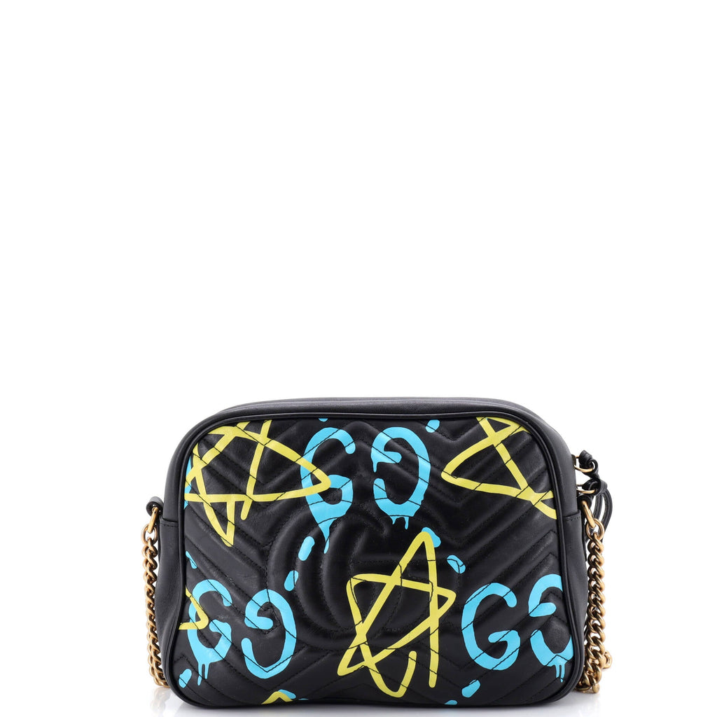 GG Marmont Shoulder Bag GucciGhost Matelasse Leather Medium