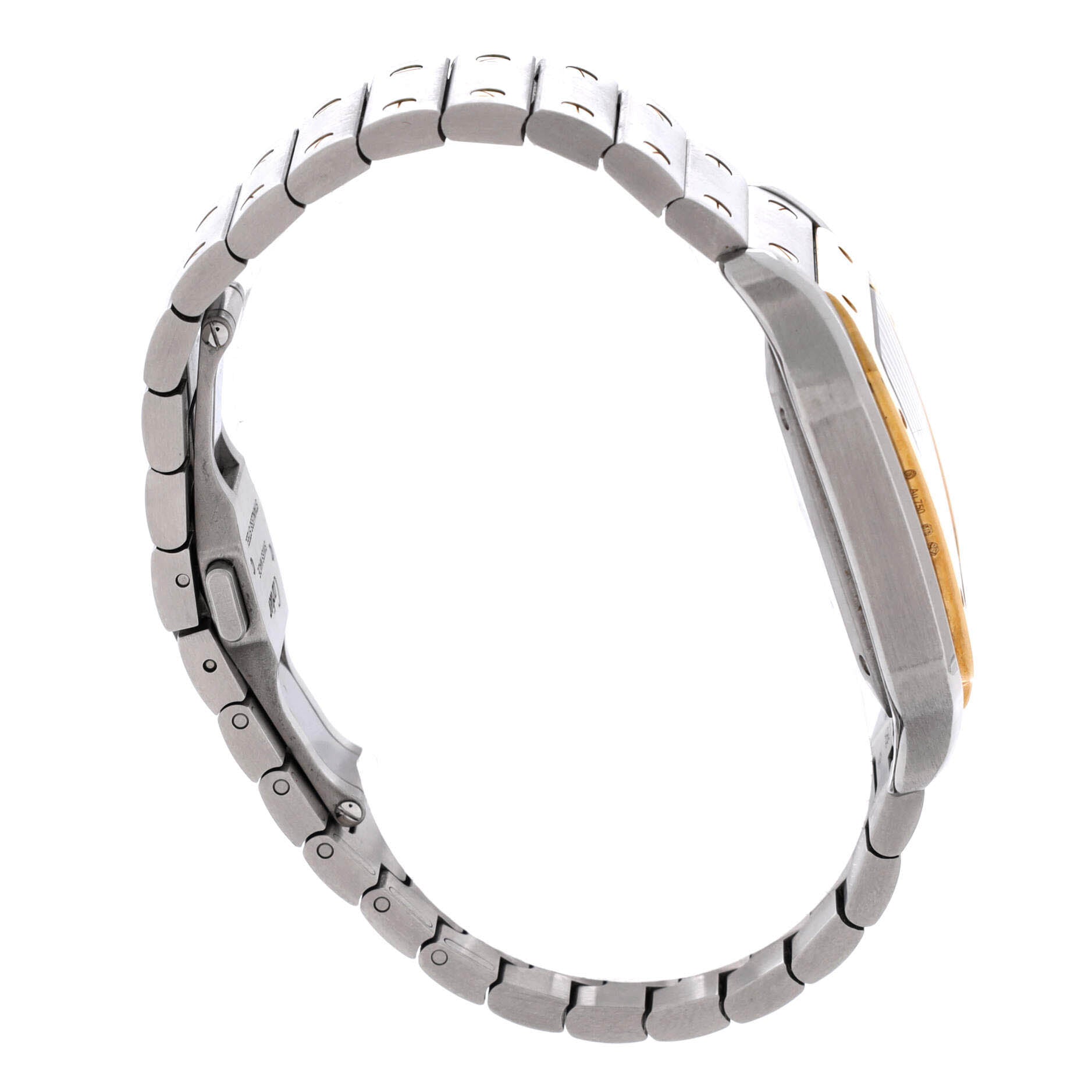 Santos de Cartier Automatic Watch Stainless Steel and Yellow Gold 35