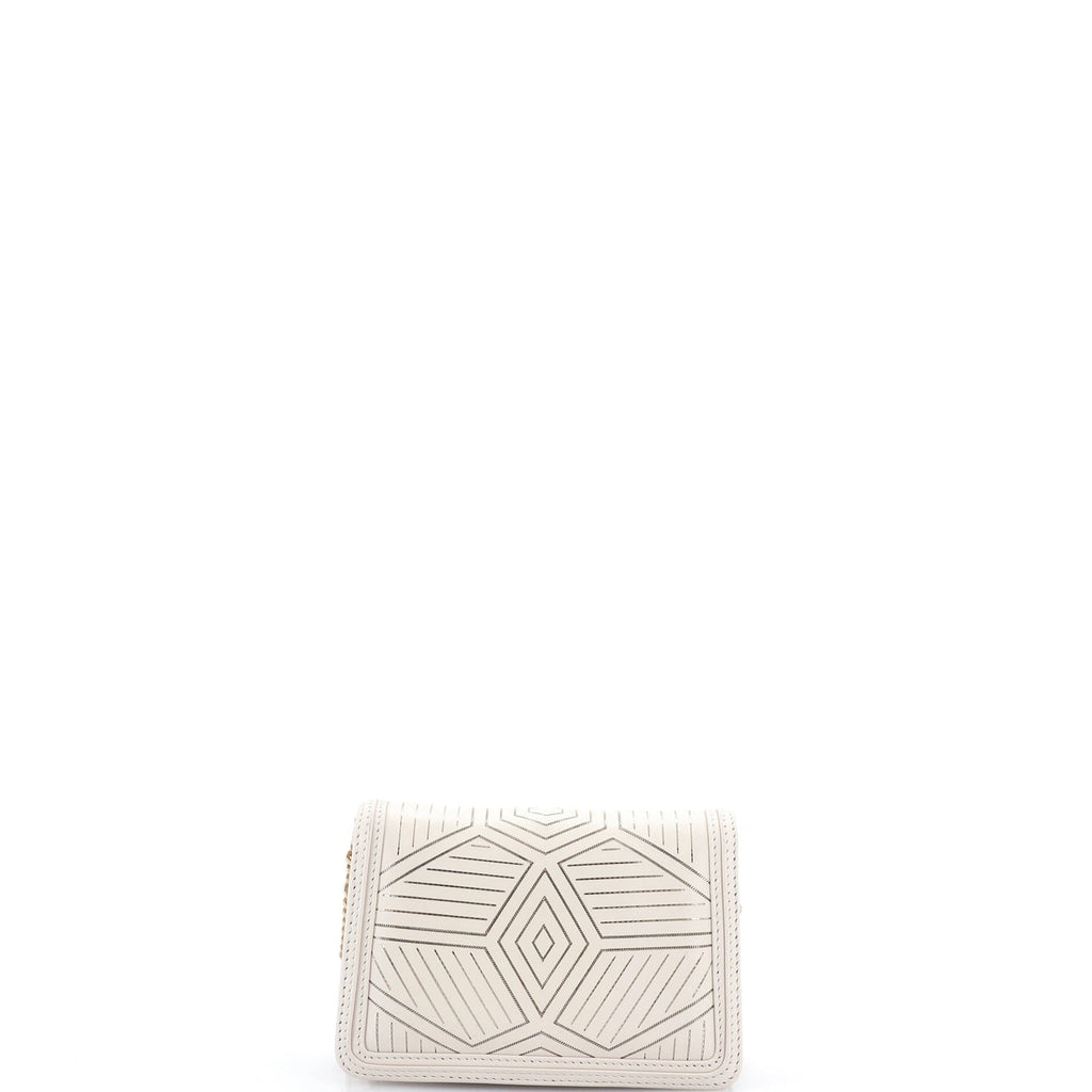 Serpenti Forever Square Shoulder Bag Chain Embellished Leather Mini
