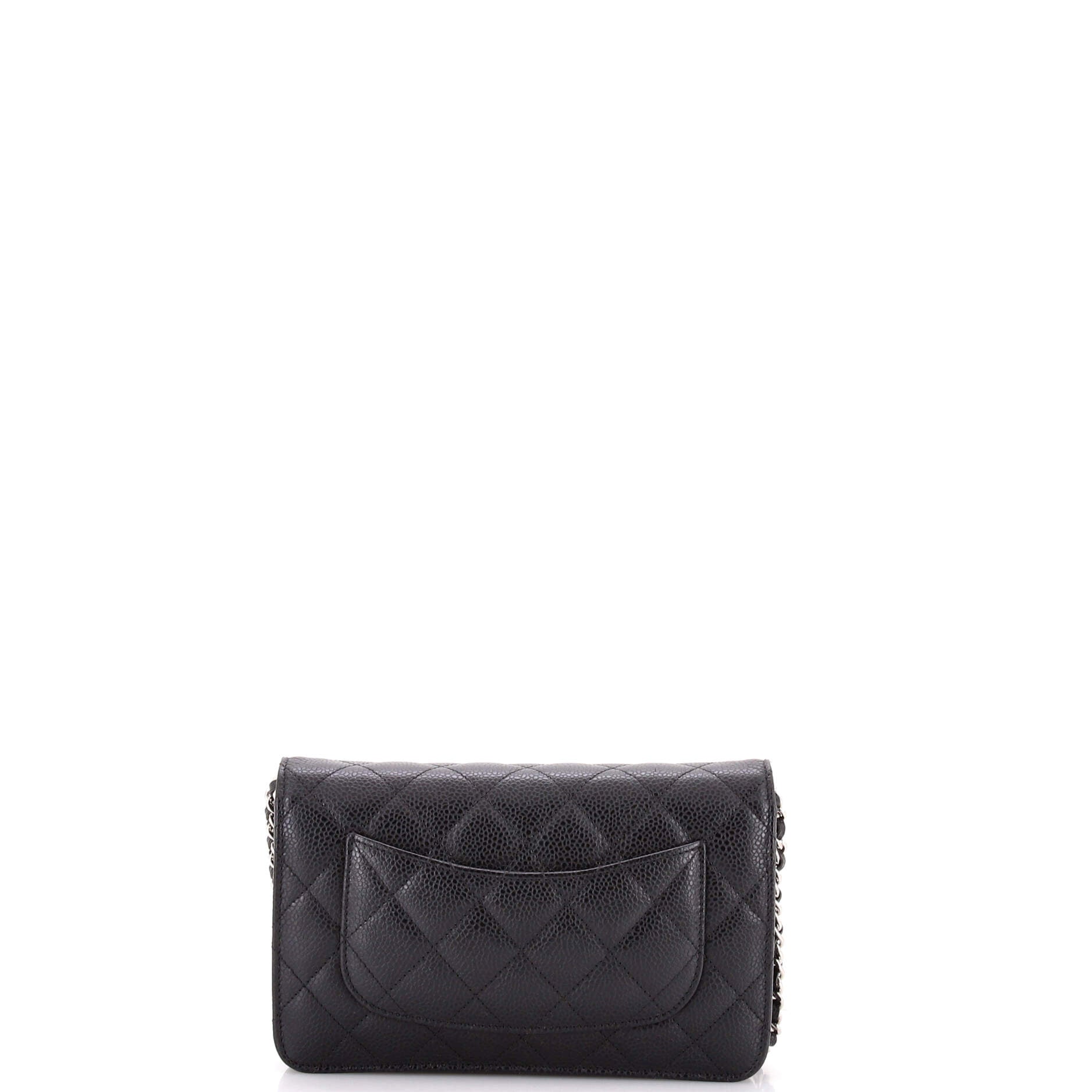 Wallet on Chain Quilted Caviar
