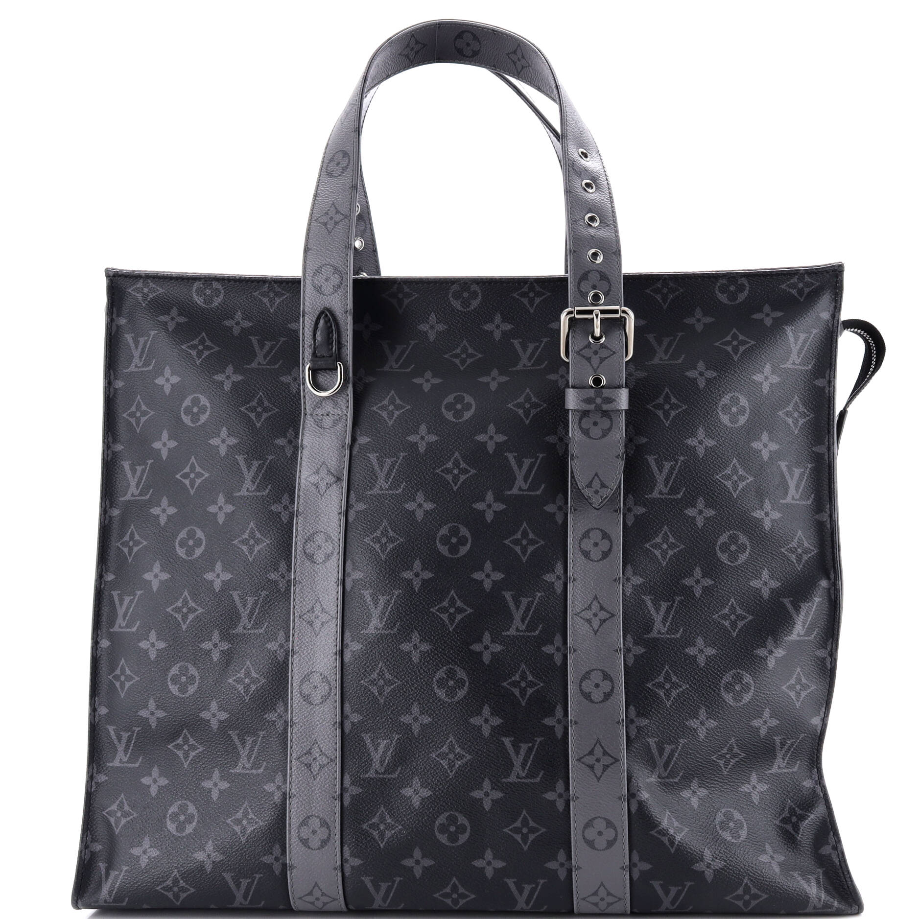 New Cabas Zippe Bag Reverse Monogram Eclipse Canvas GM