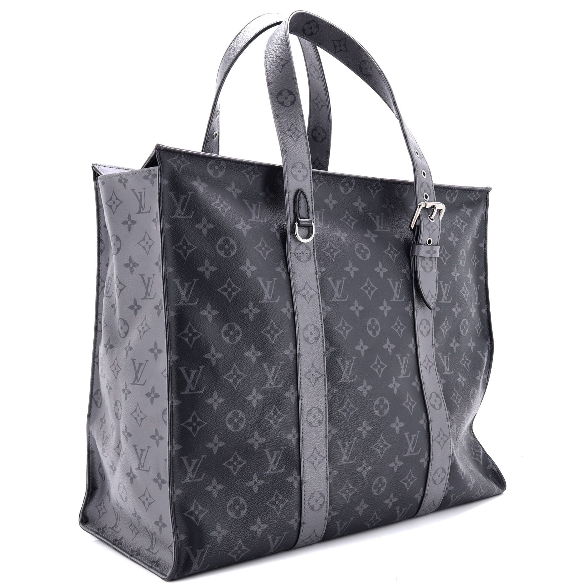New Cabas Zippe Bag Reverse Monogram Eclipse Canvas GM