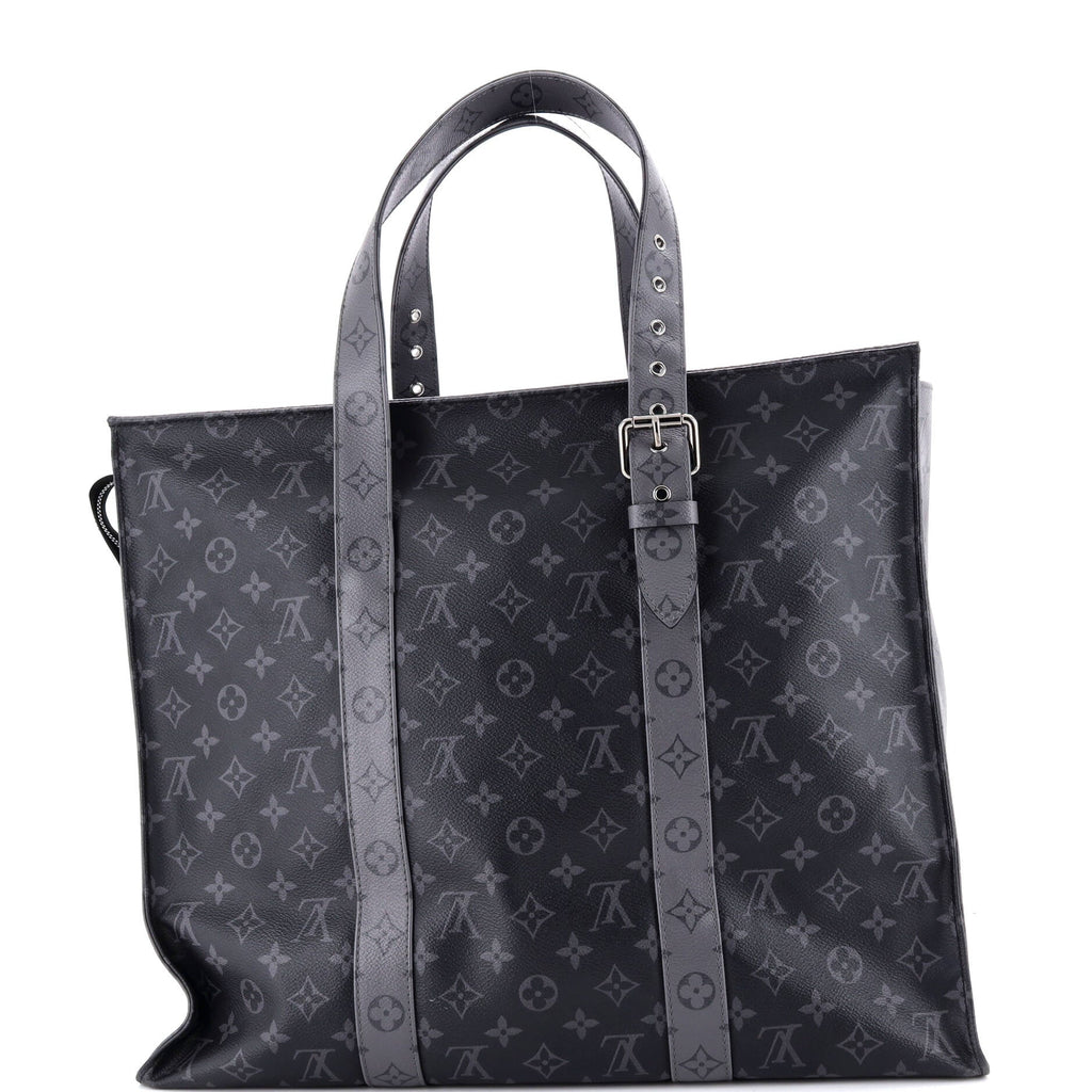 New Cabas Zippe Bag Reverse Monogram Eclipse Canvas GM