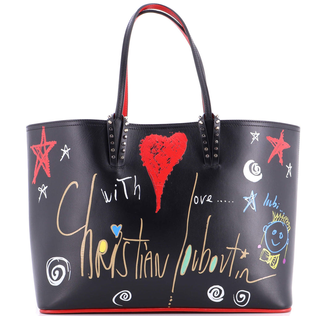 Cabata East West Tote Printed Leather Large