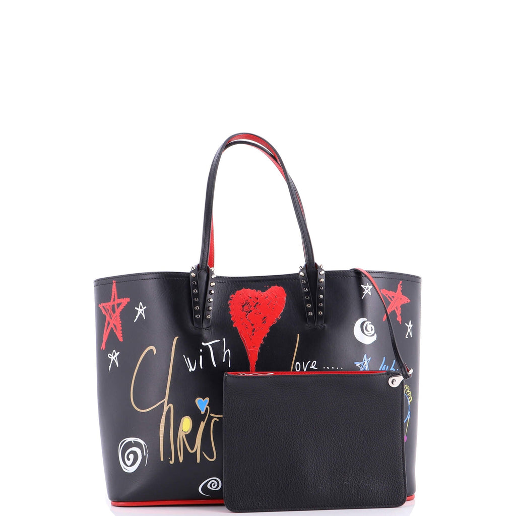Cabata East West Tote Printed Leather Large