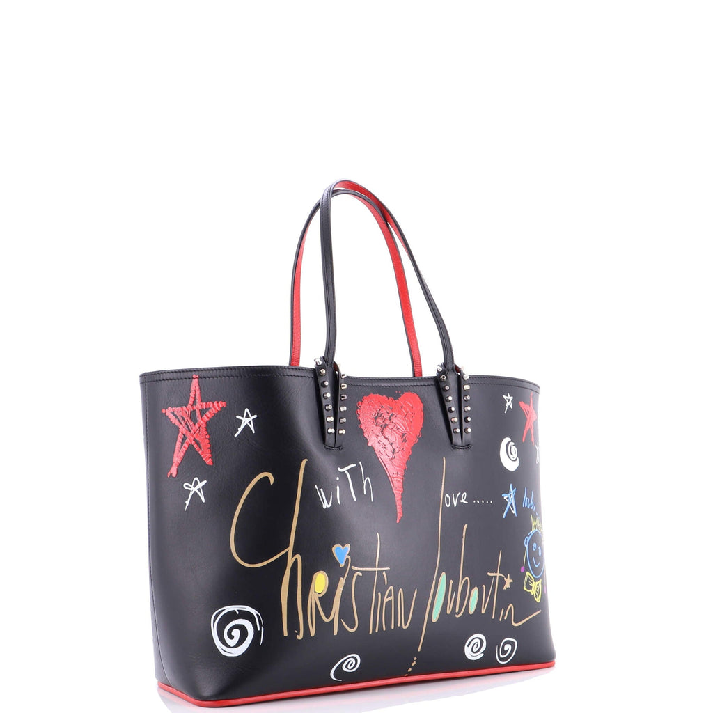 Cabata East West Tote Printed Leather Large