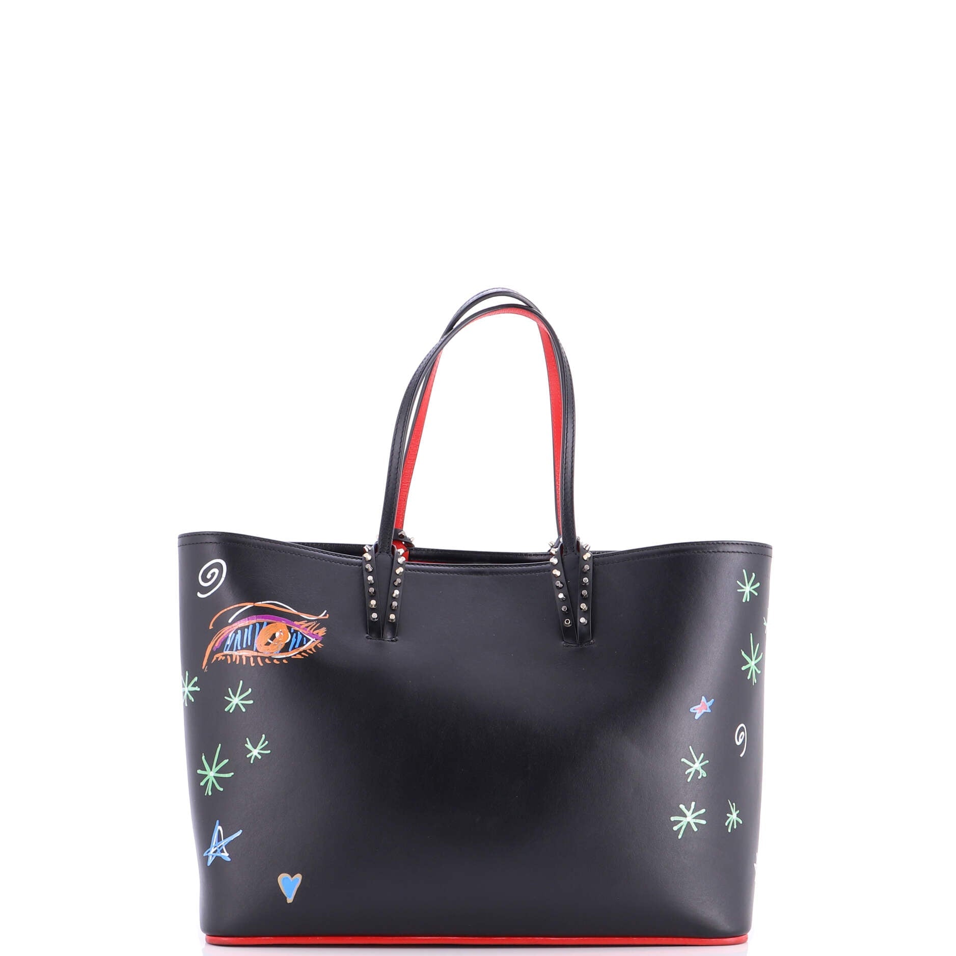 Cabata East West Tote Printed Leather Large