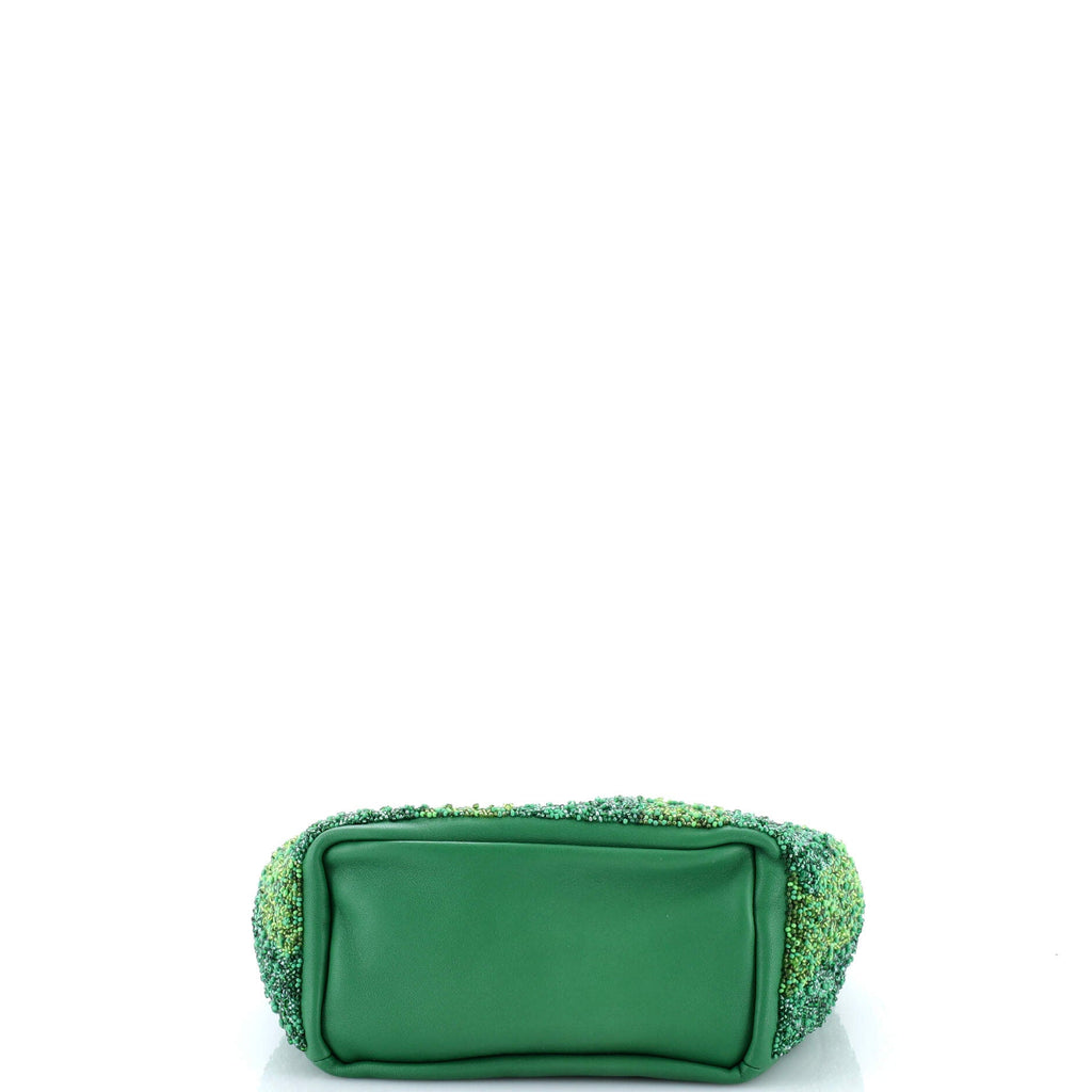 Squeeze Hobo Bag Beaded Leather Mini