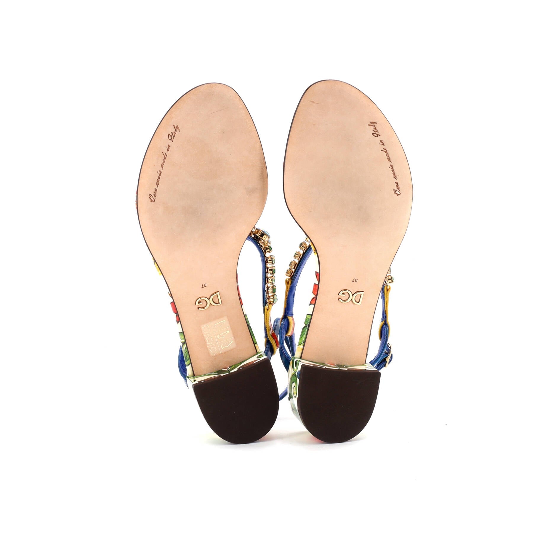 Women's Crystal Thong Sandals Printed Patent